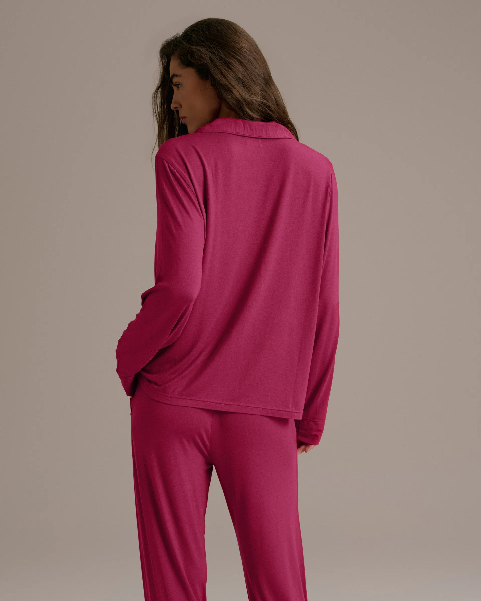 Modal Pyjamas - Berry Red sold by Adanola product image thumbnail 2