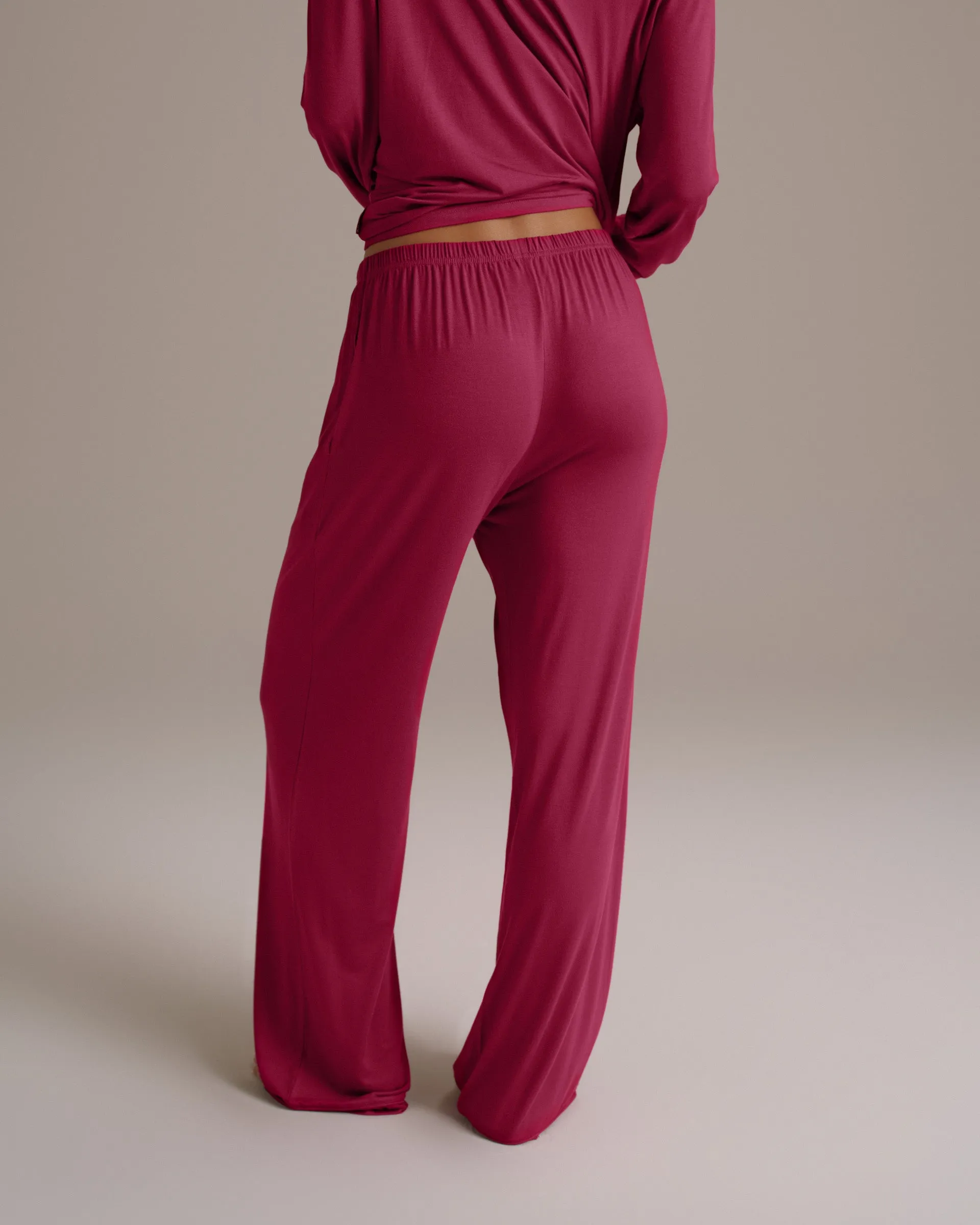Modal Pyjamas - Berry Red sold by Adanola product image thumbnail 3