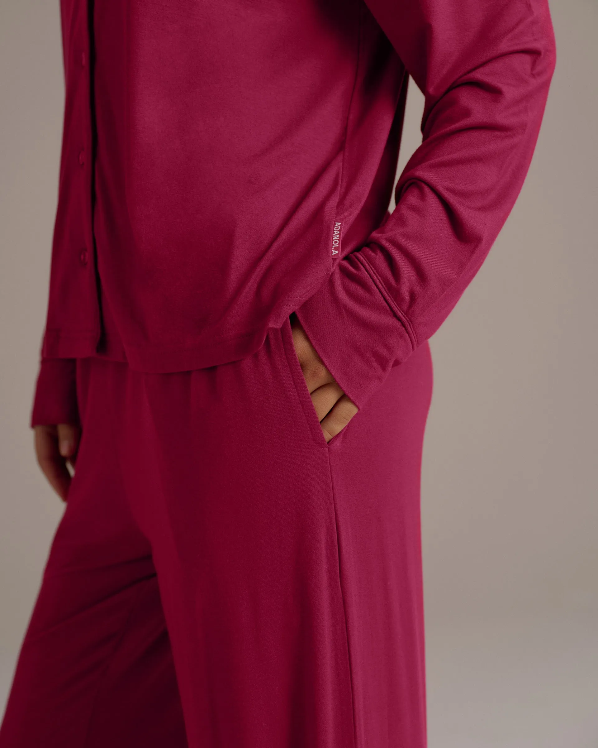 Modal Pyjamas - Berry Red sold by Adanola product image thumbnail 5