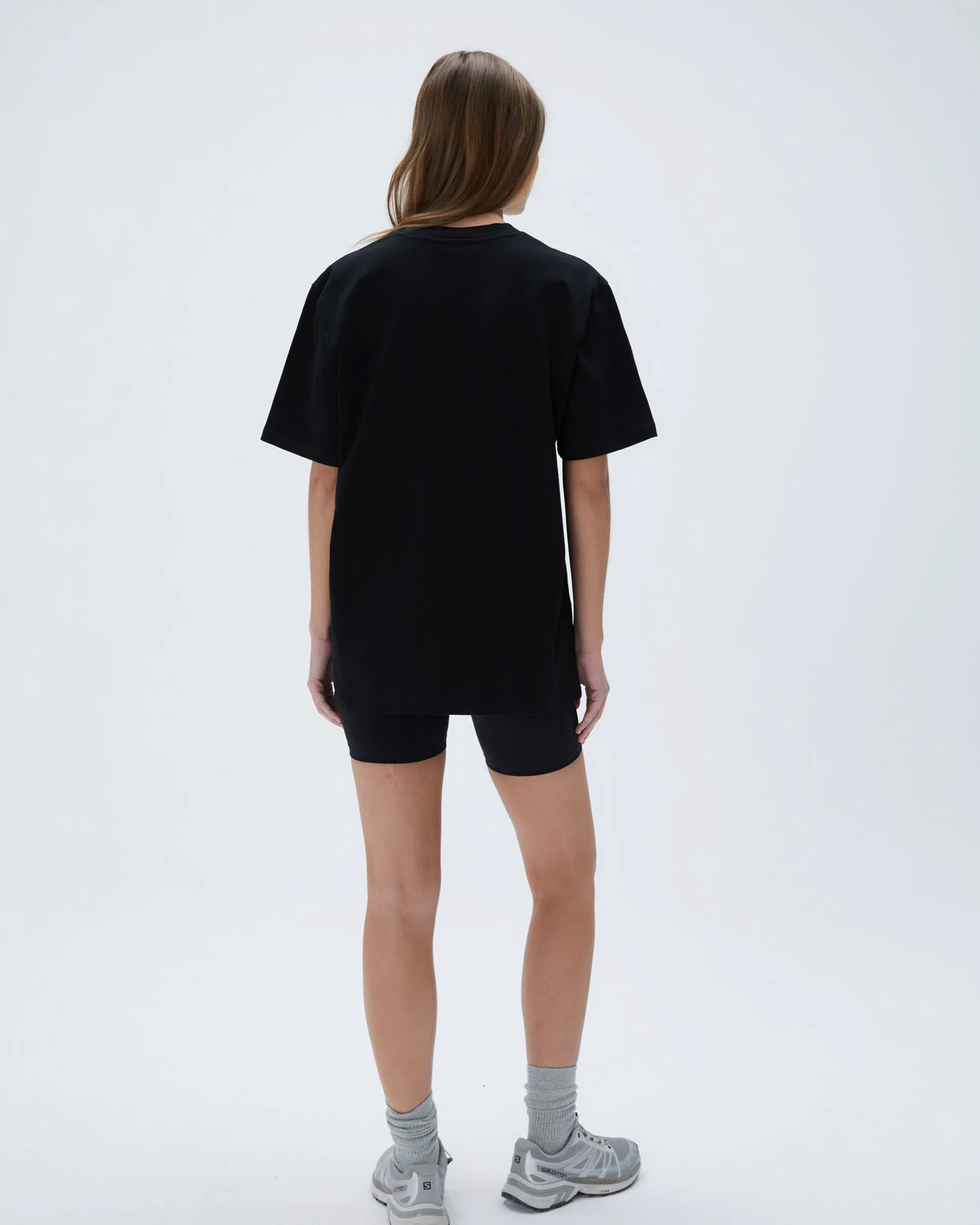 AS Short Sleeve Oversized T-shirt - Black/White sold by Adanola product image thumbnail 2