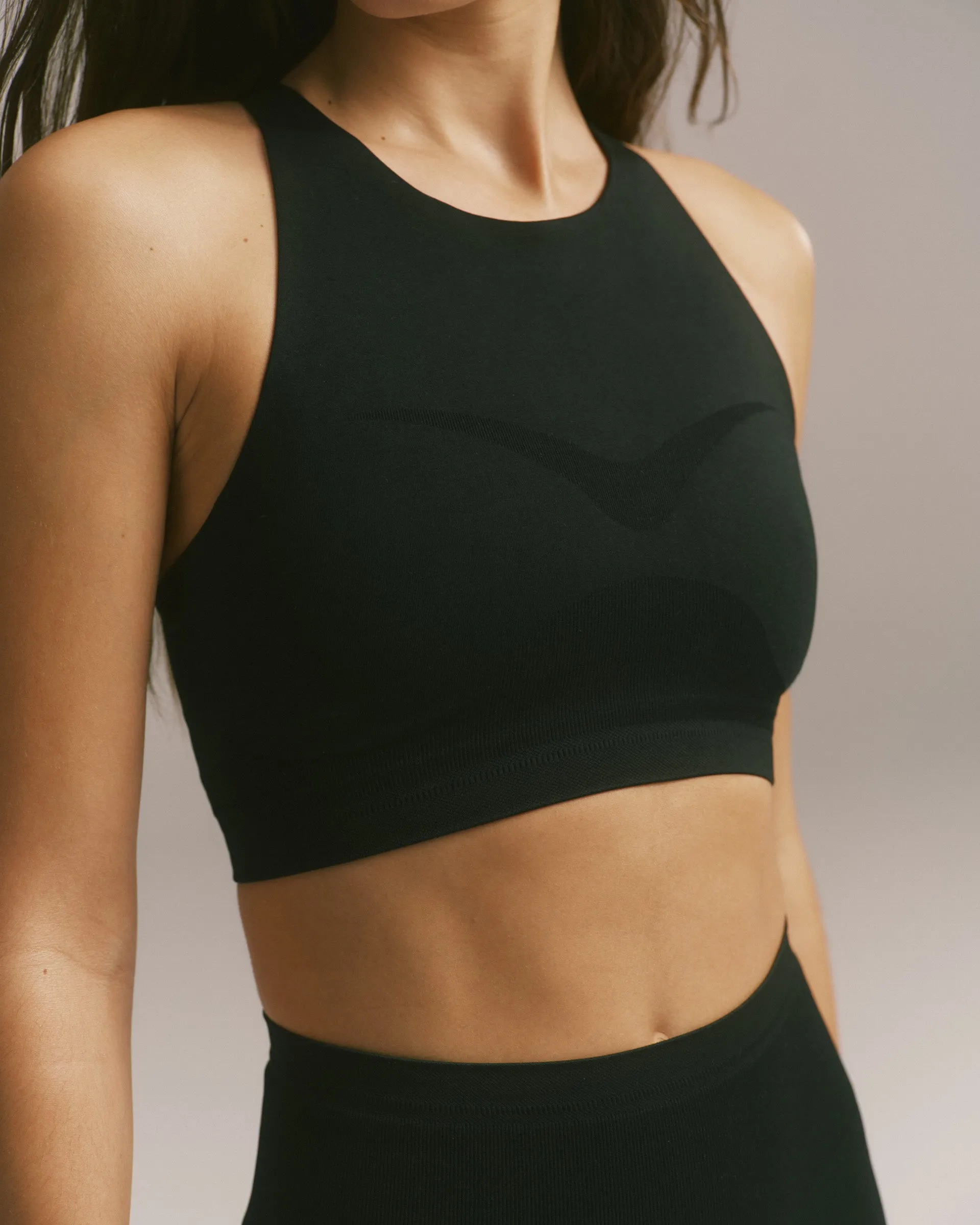 Impact Seamless Racer Tank Bra - Black sold by Adanola product image thumbnail 3