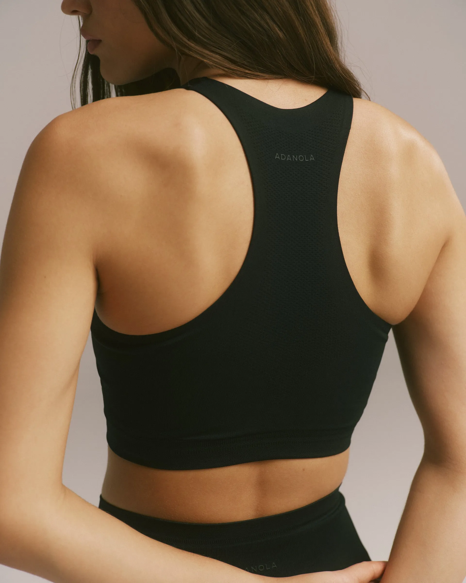 Impact Seamless Racer Tank Bra - Black sold by Adanola product image thumbnail 2