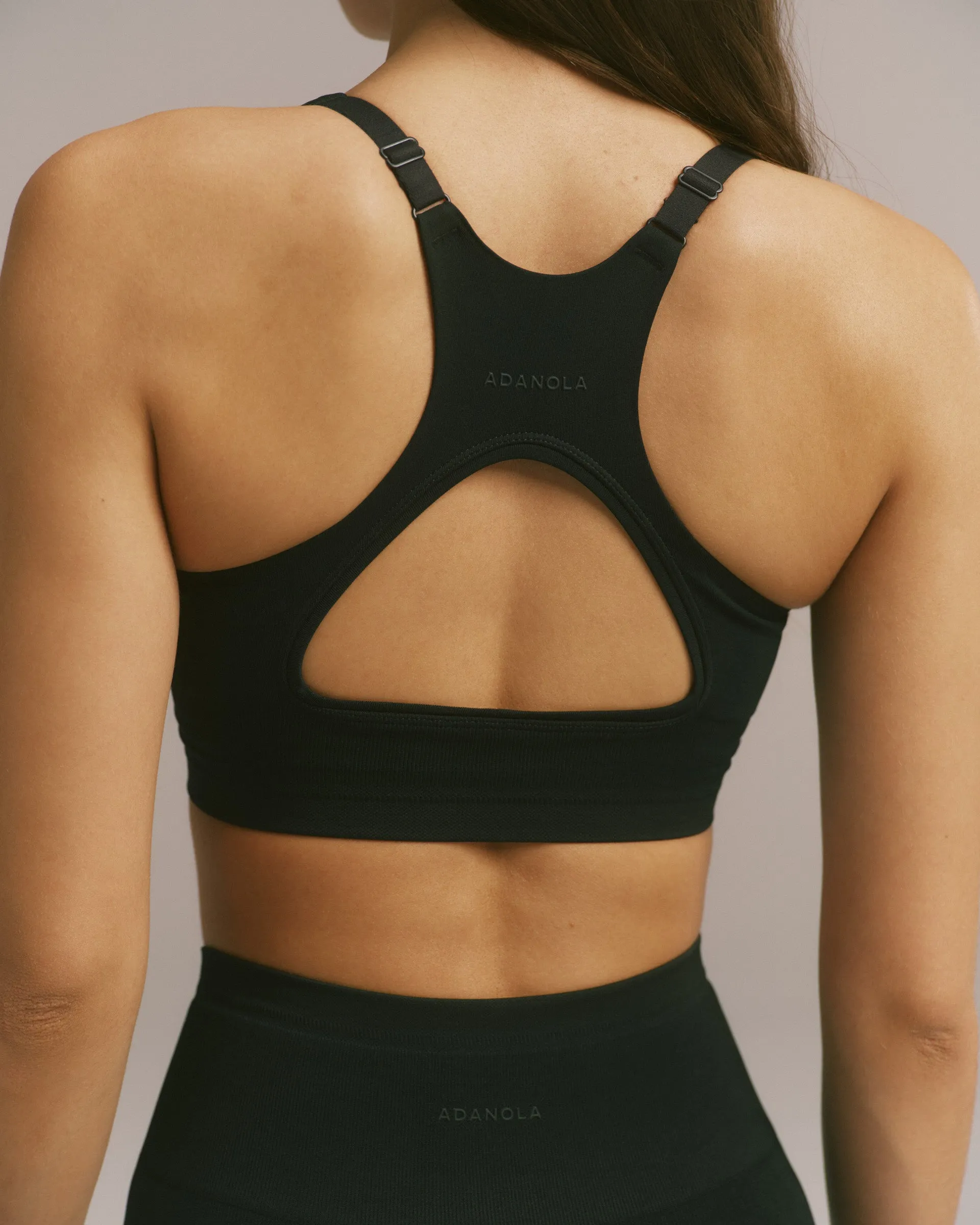 Impact Seamless Racer Back Bra - Black sold by Adanola product image thumbnail 4