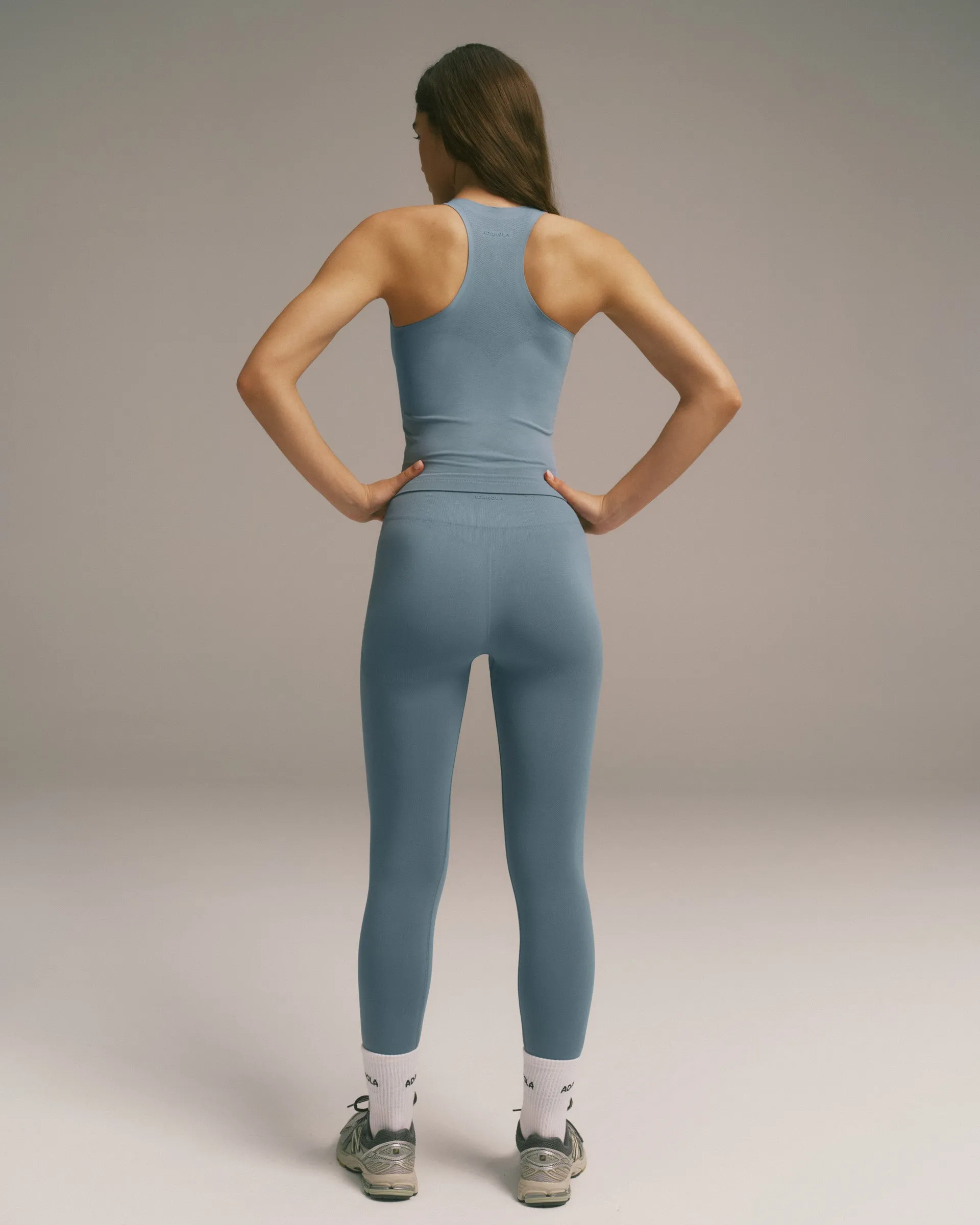 Impact Seamless Racer Tank - Slate Blue sold by Adanola product image thumbnail 2