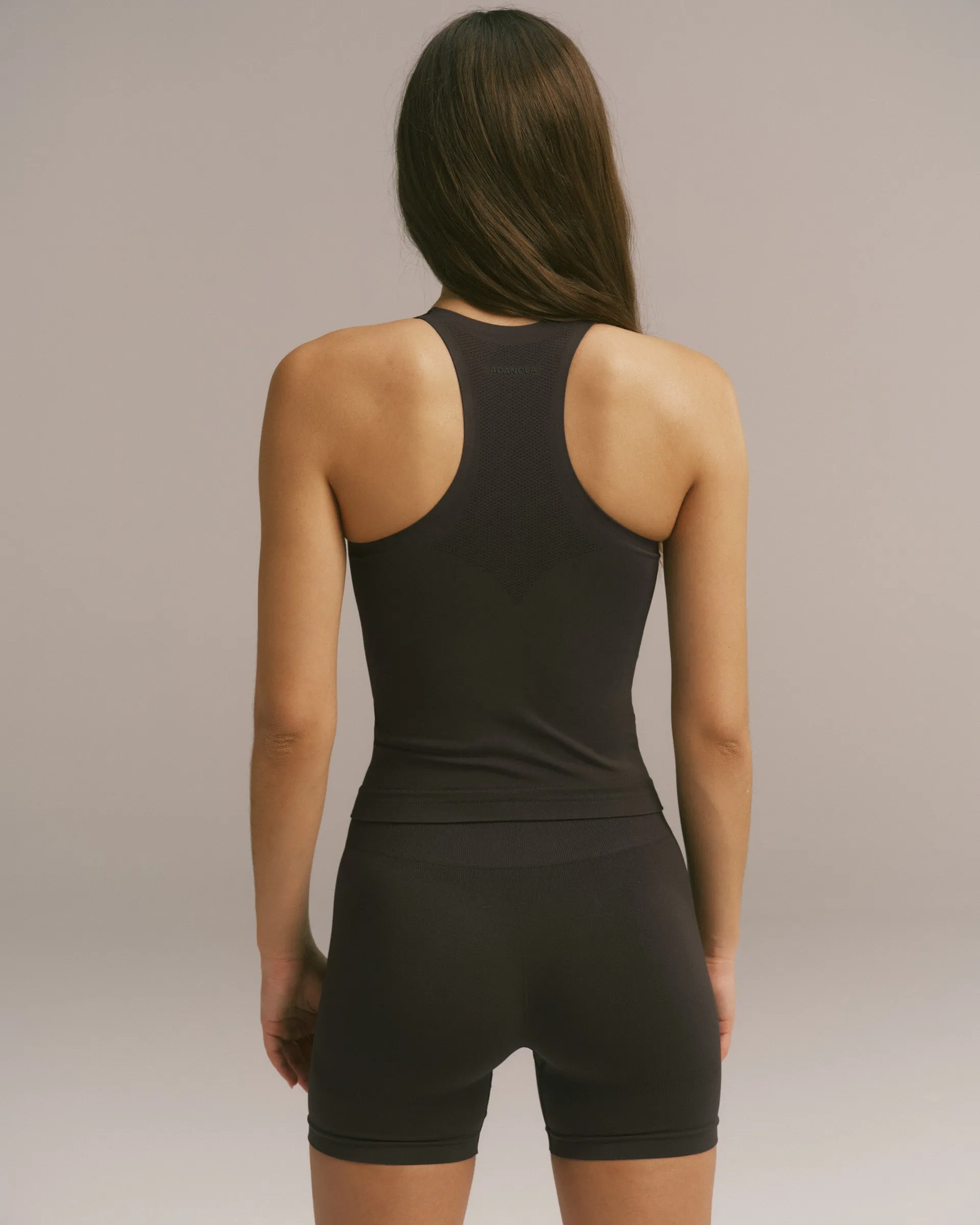 Impact Seamless Racer Tank - Coffee Bean sold by Adanola product image thumbnail 2