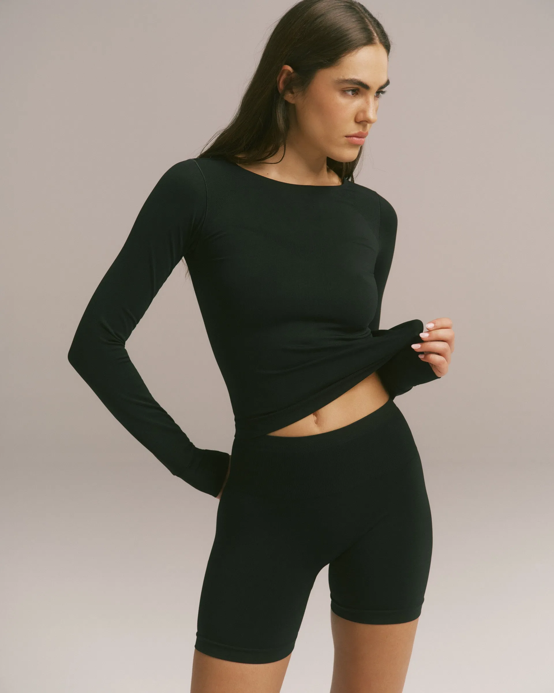 Impact Seamless Long Sleeve Top - Black sold by Adanola product image thumbnail 5