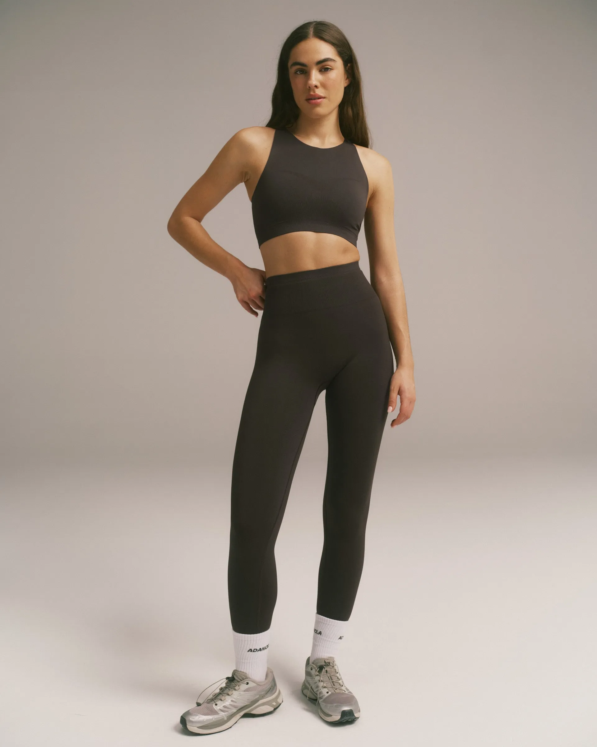 Impact Seamless Racer Tank Bra - Coffee Bean sold by Adanola product image thumbnail 3