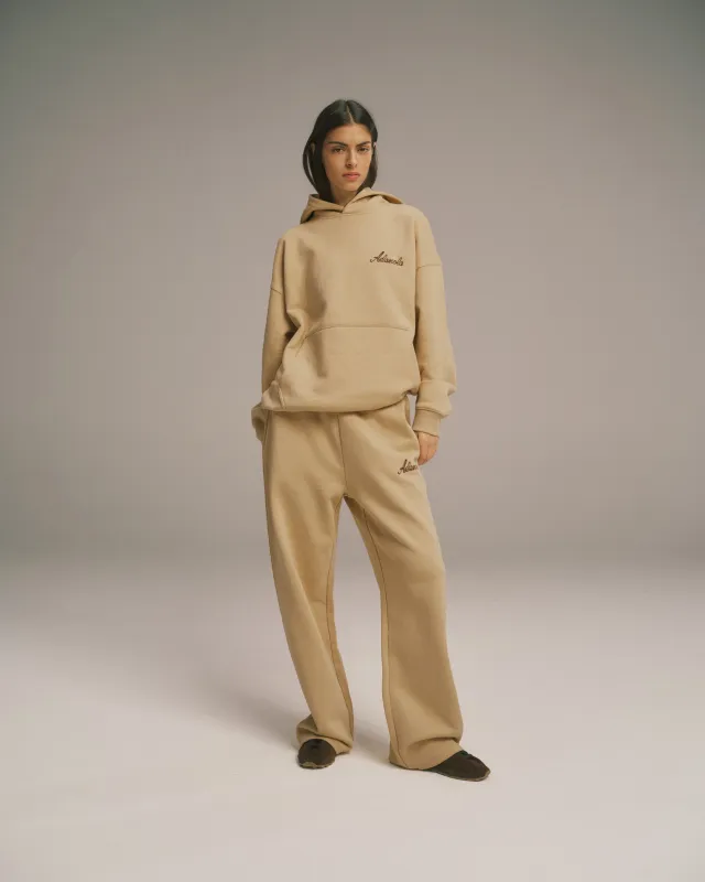 Signature Straight Leg Sweatpants - Caramel Beige sold by Adanola