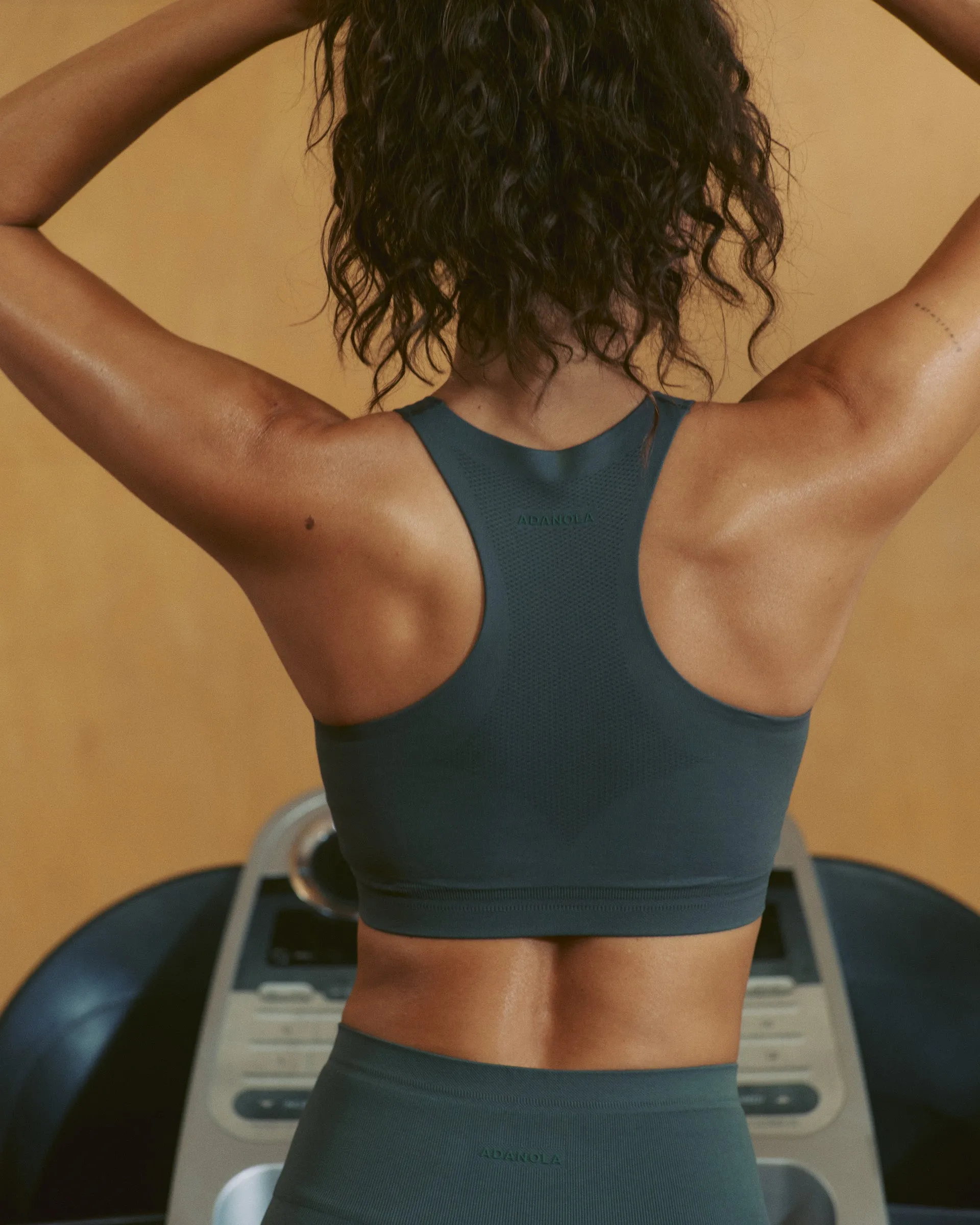 Seamless Racer Tank Bra - Sea Green sold by Adanola product image thumbnail 3