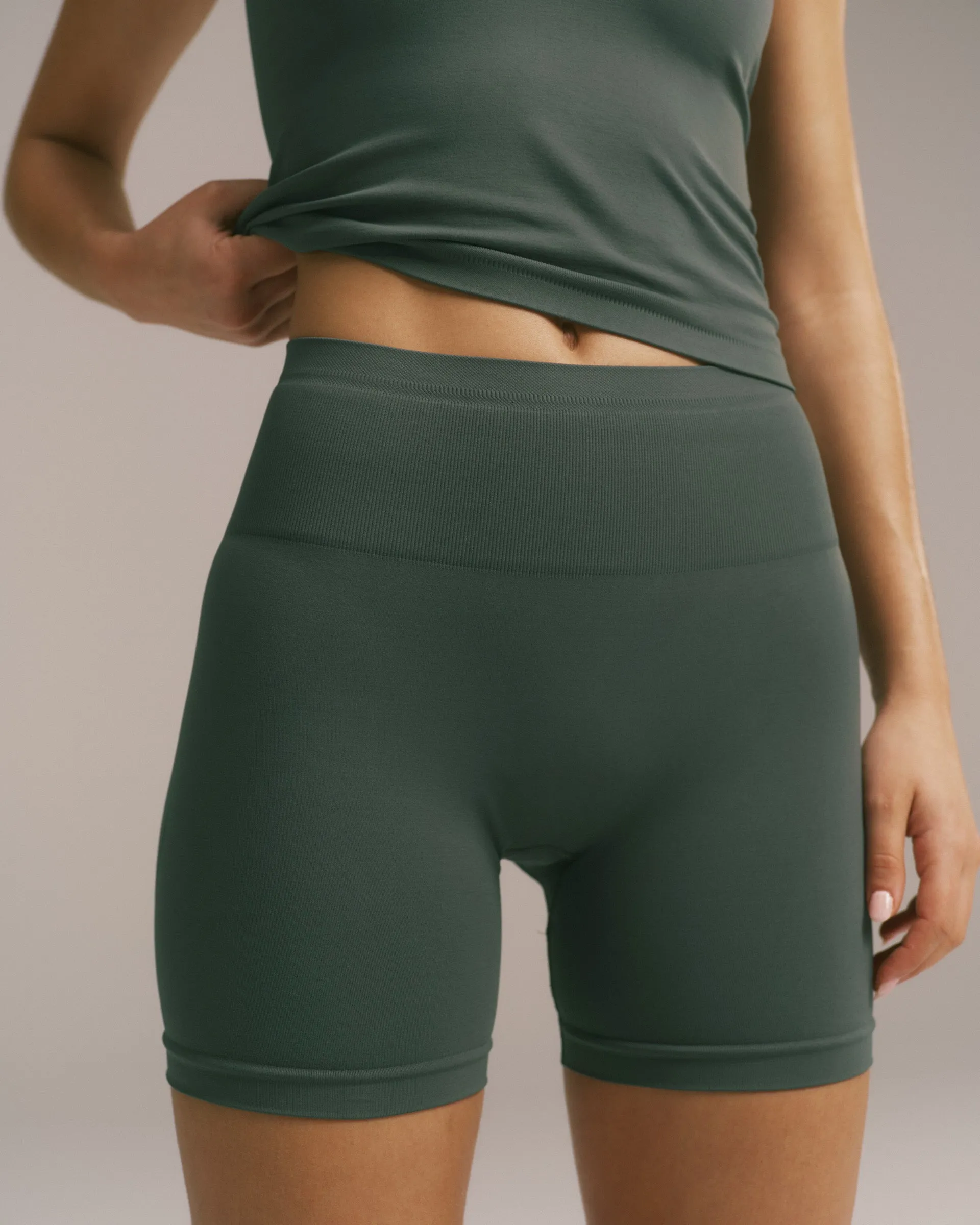 Seamless Crop Shorts - Sea Green sold by Adanola product image thumbnail 5