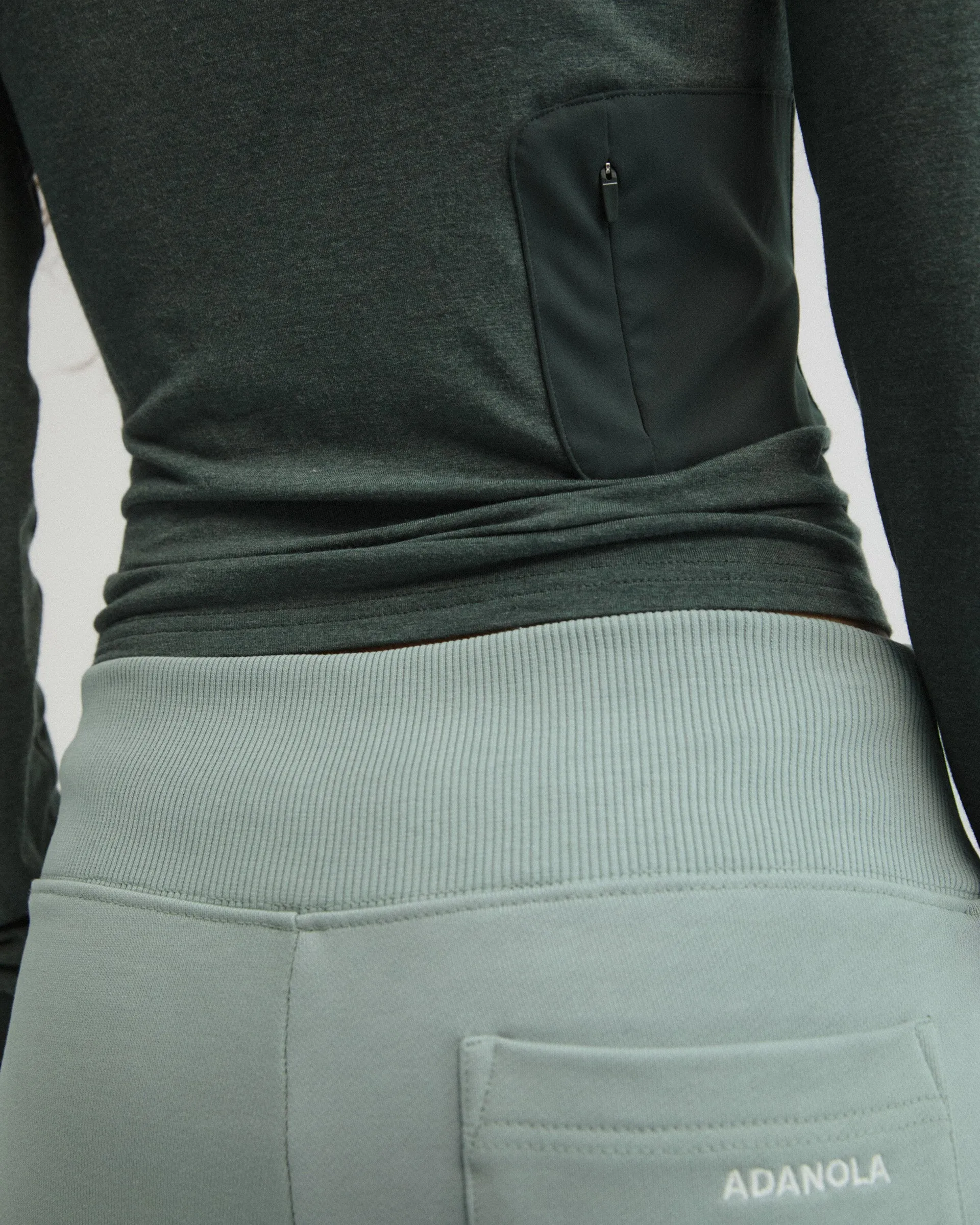 Modal Long Sleeve Technical Top - Sea Green sold by Adanola product image thumbnail 3