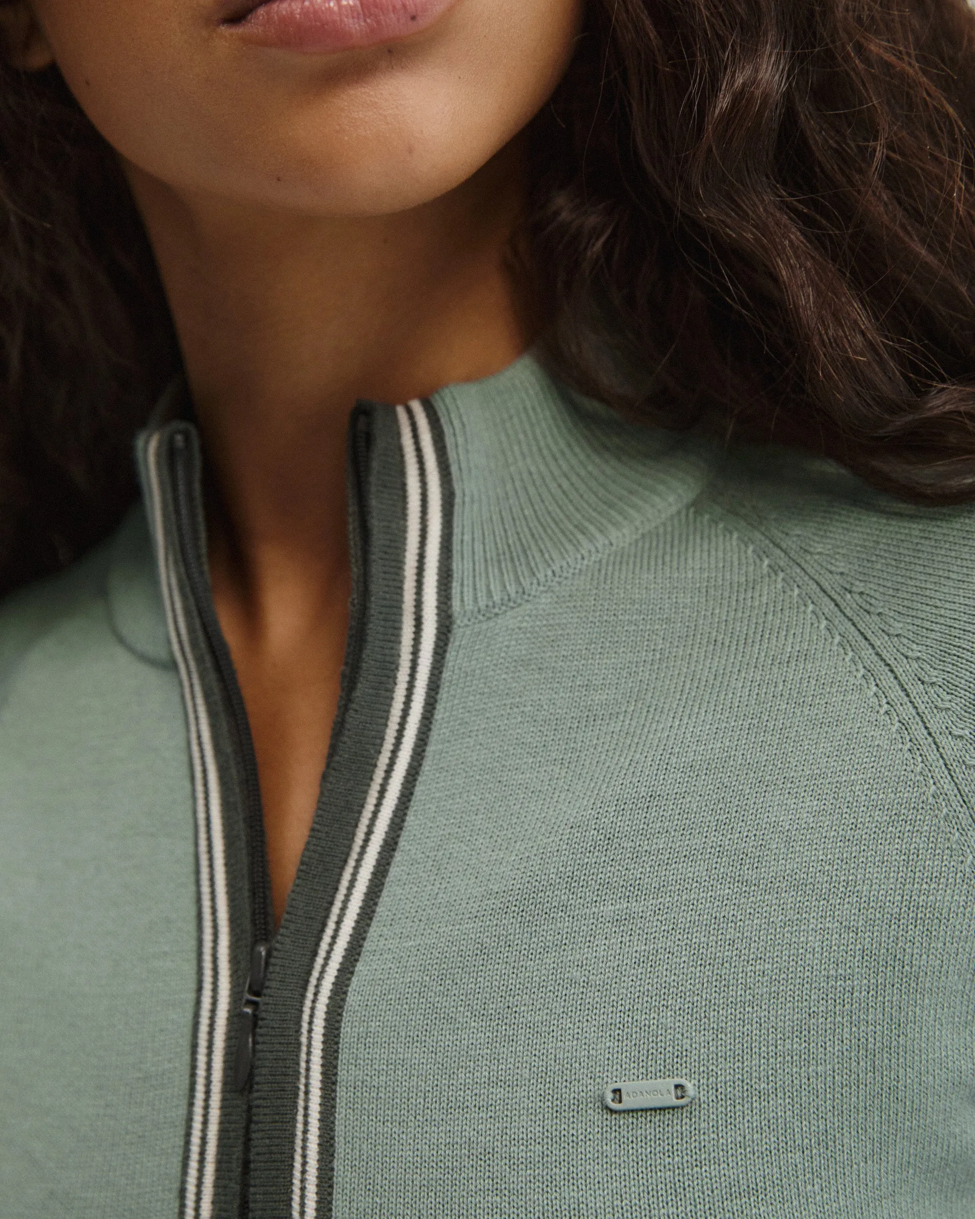 Knit Funnel Neck Sweatshirt - Cloud Blue sold by Adanola product image thumbnail 3