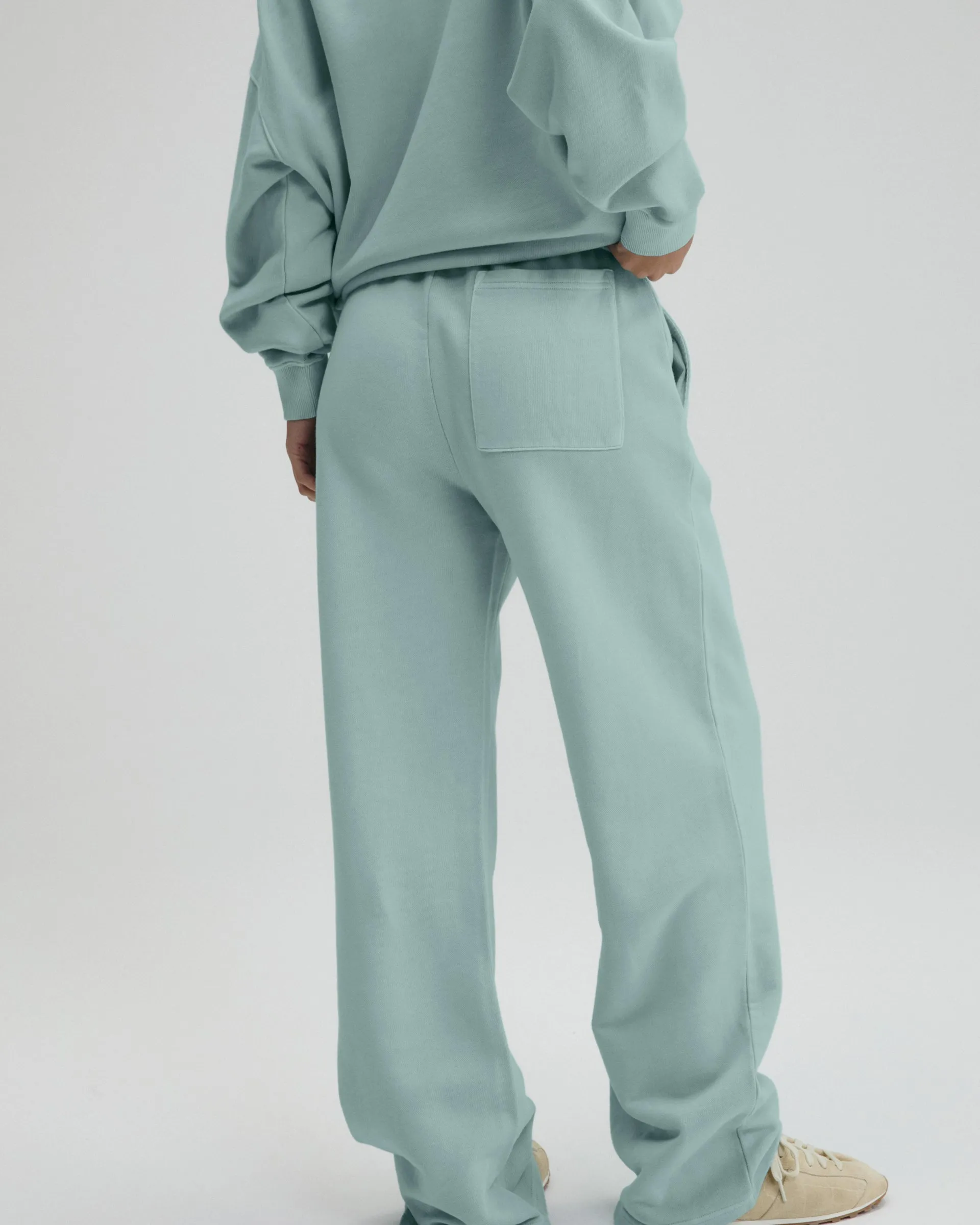 Echo Washed Straight Leg Sweatpants - Ocean Blue/Midnight Blue sold by Adanola product image thumbnail 2