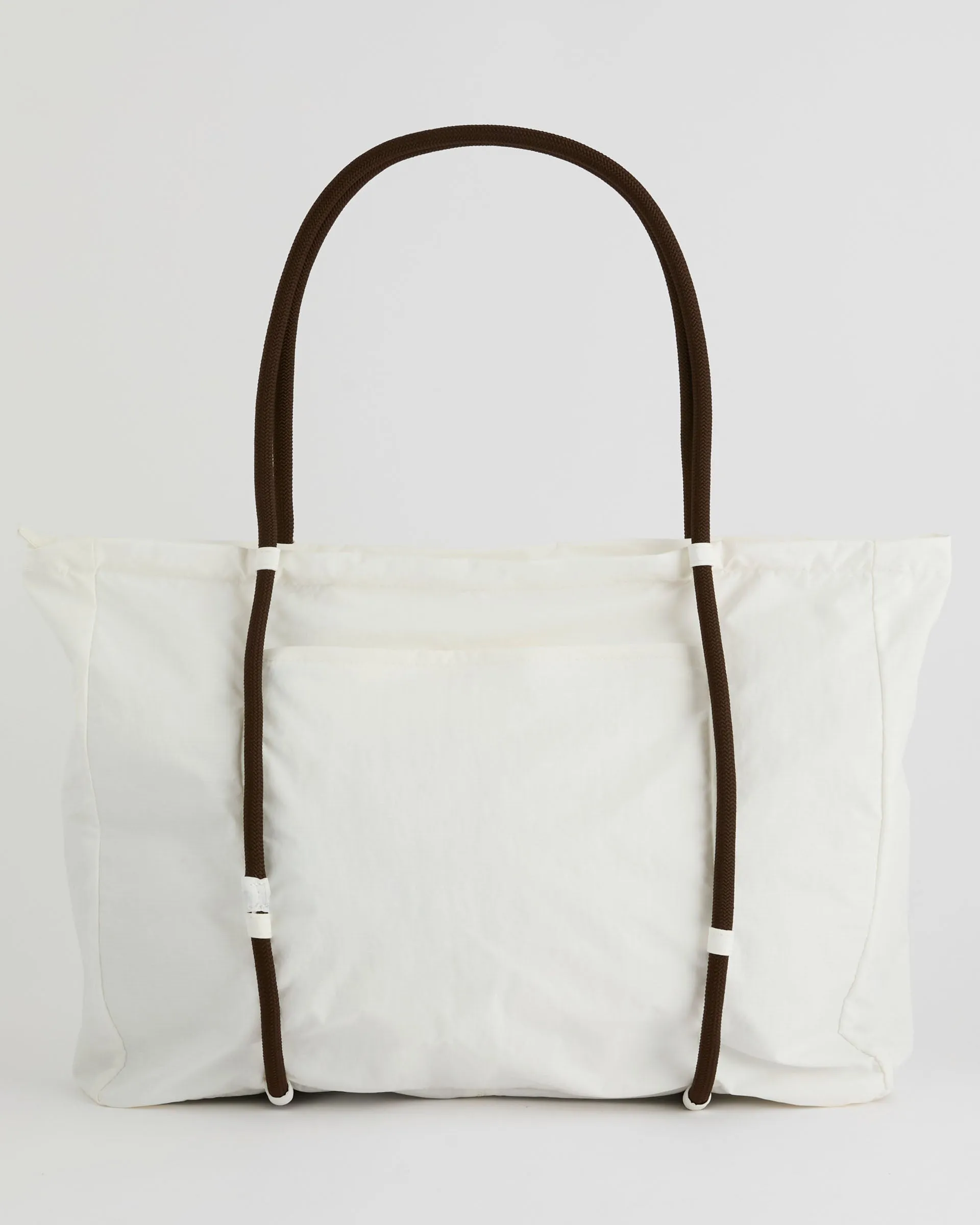 Large Rope Ripstop Bag - Marshmallow White/Coffee Bean sold by Adanola product image thumbnail 3