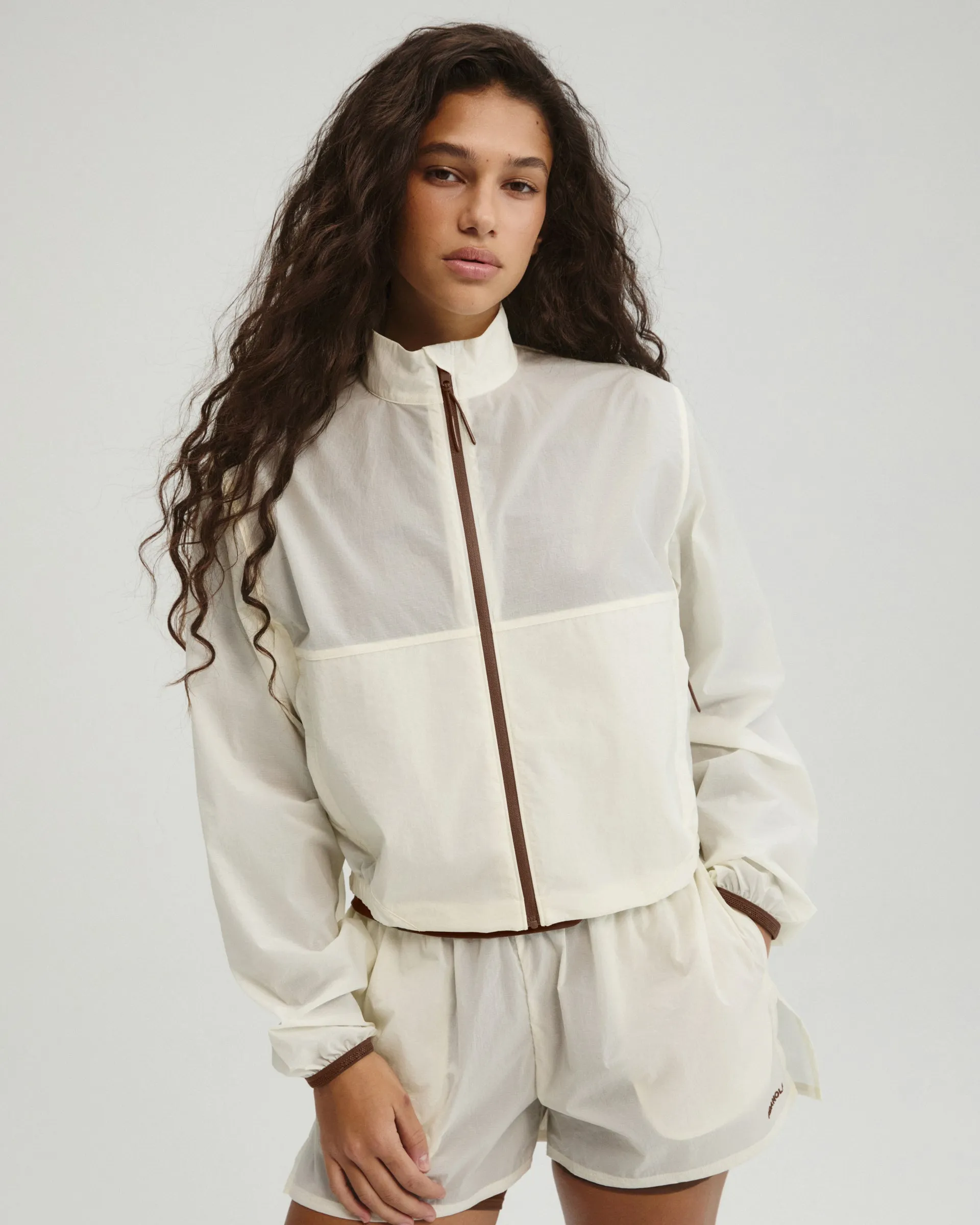 Lightweight Ripstop Windbreaker - Marshmallow White sold by Adanola product image thumbnail 4