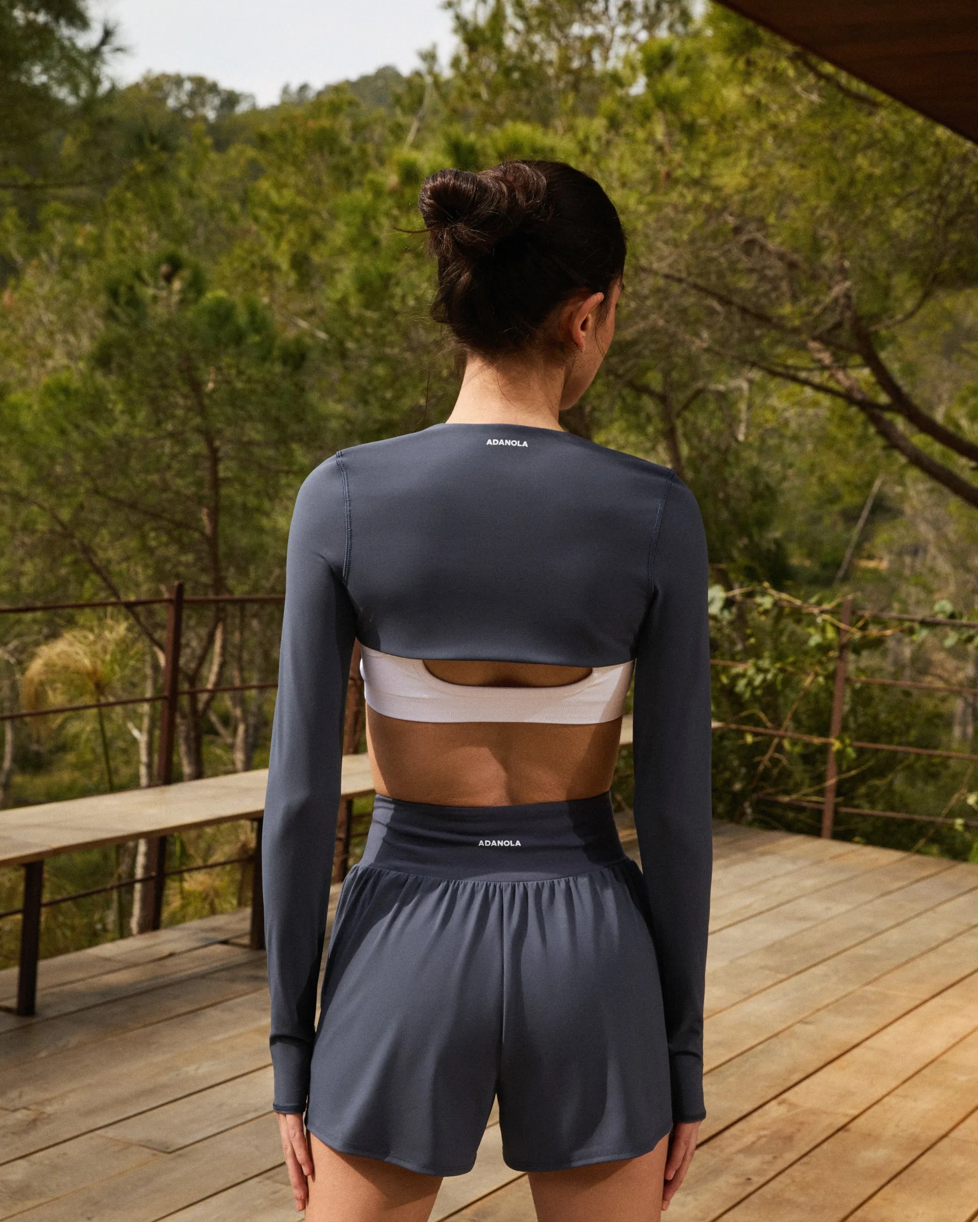 Lightweight Double Layer Shorts - Midnight Blue sold by Adanola product image thumbnail 2