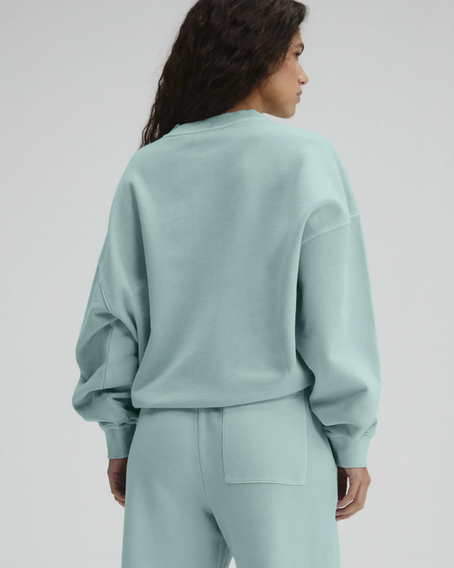 Echo Washed Oversized Sweatshirt - Ocean Blue/Midnight Blue sold by Adanola product image thumbnail 2