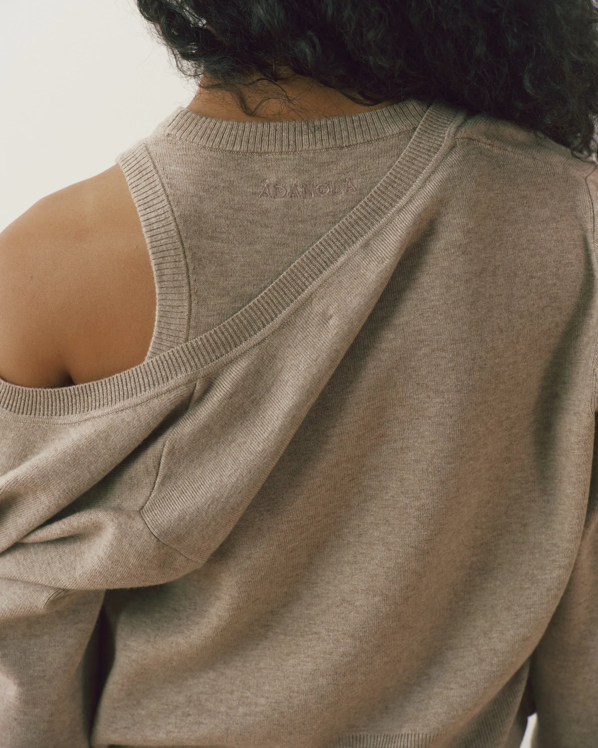 Knit Twinset Button Up Top - Sand sold by Adanola product image thumbnail 4
