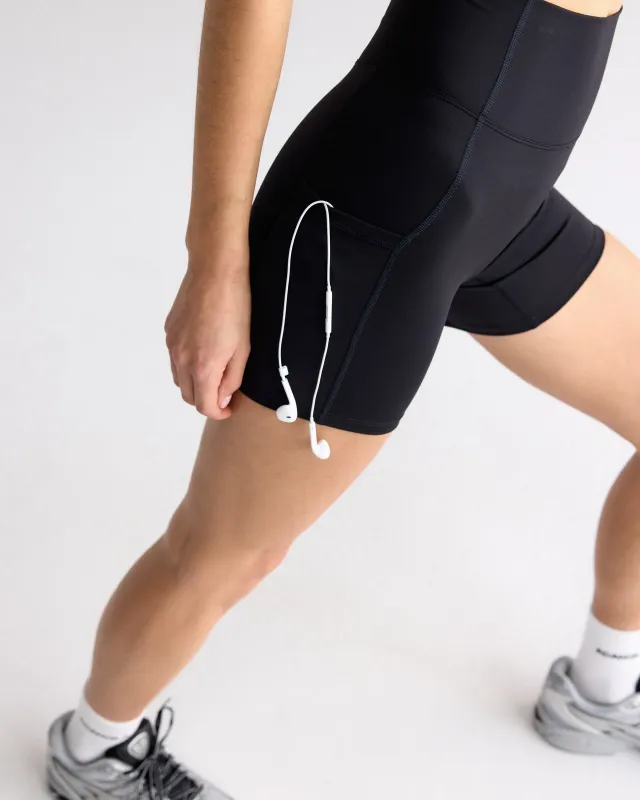 Ultimate Crop Pocket Shorts - Black made by Adanola