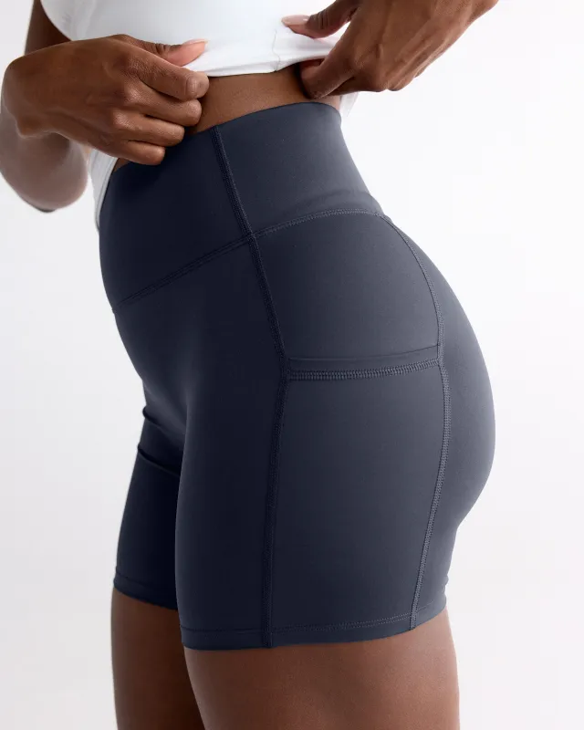 Ultimate Crop Pocket Shorts - Midnight Blue made by Adanola