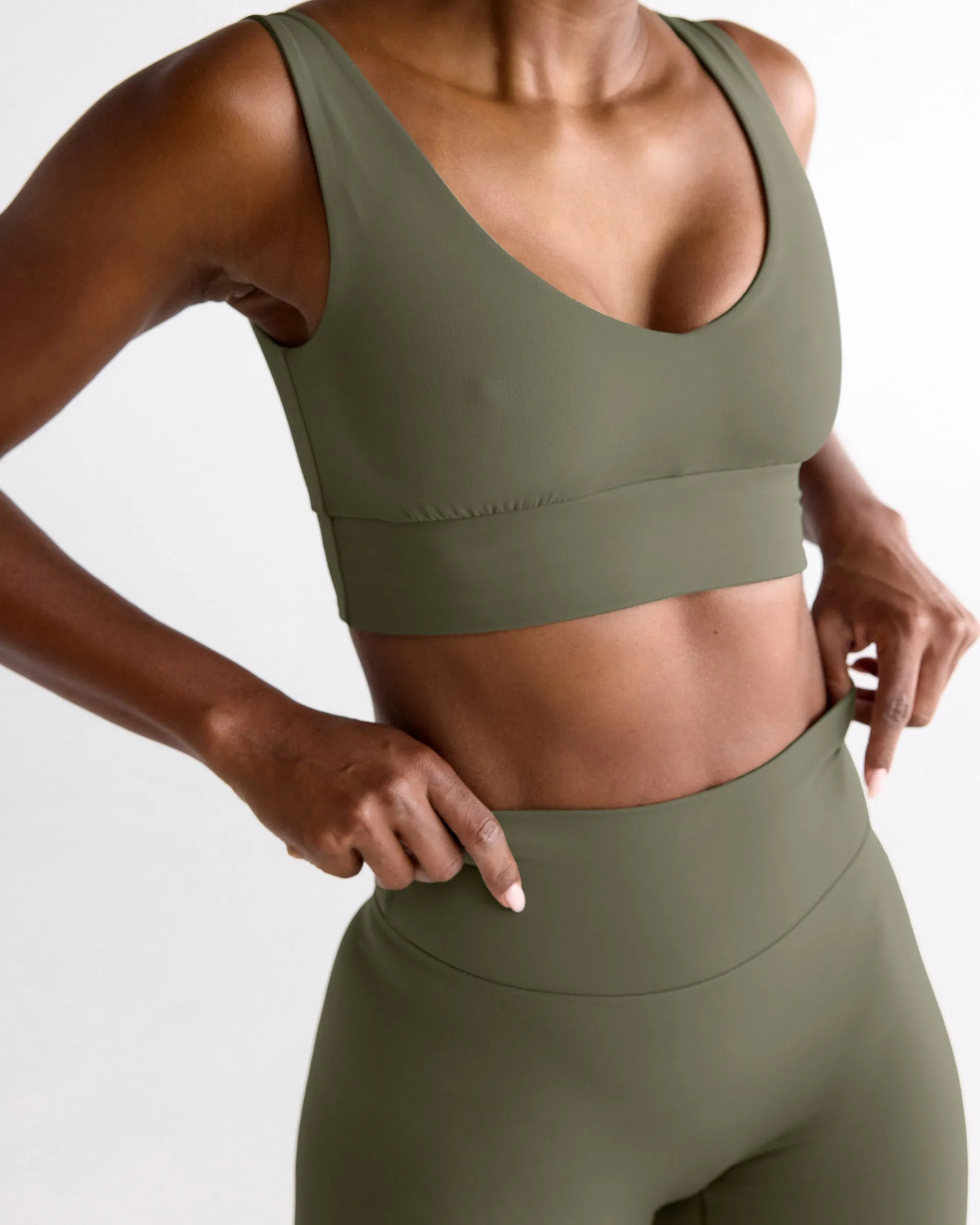 Ultimate V-Neck Bra - Olive Green sold by Adanola product image thumbnail 3
