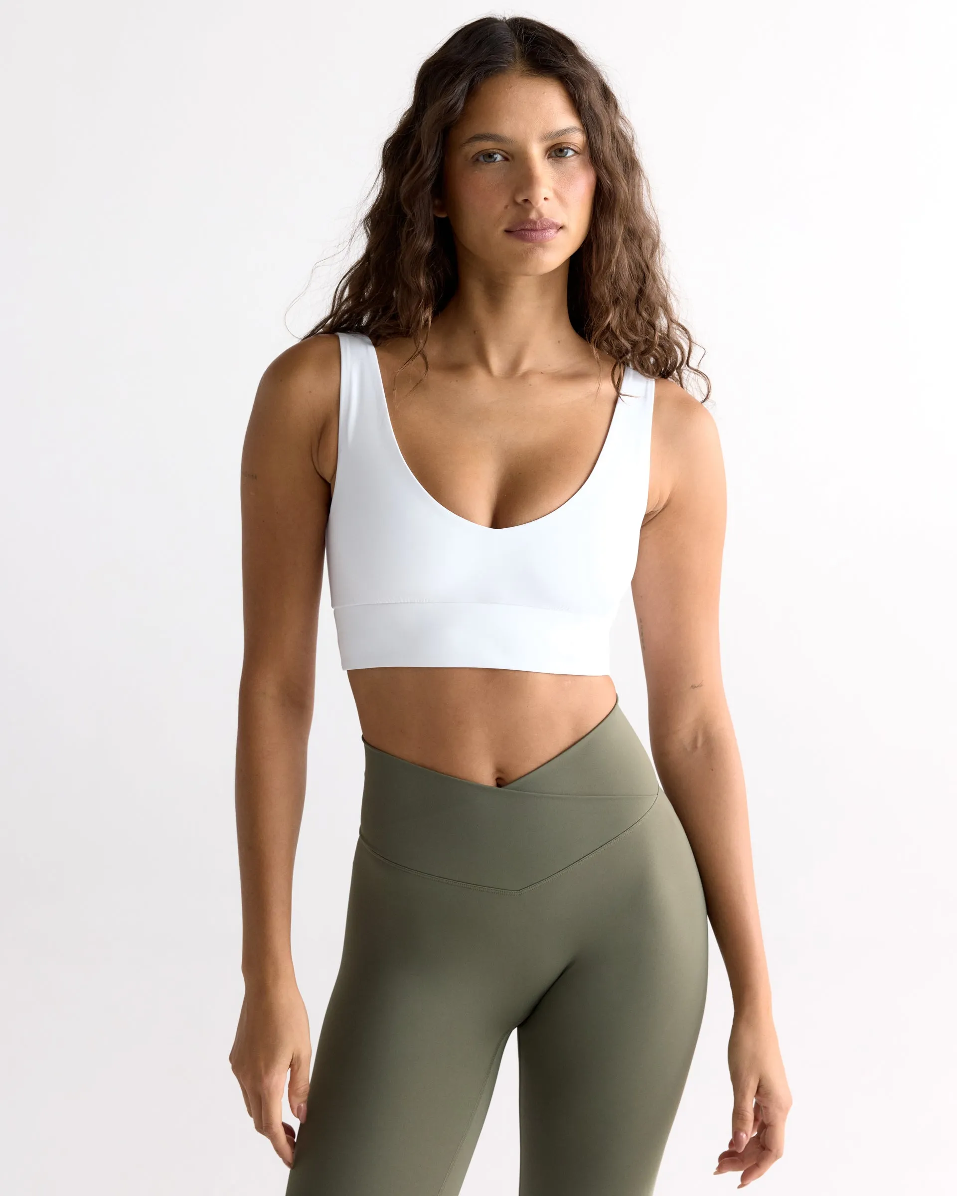 Ultimate V Neck Bra - White sold by Adanola product image thumbnail 3