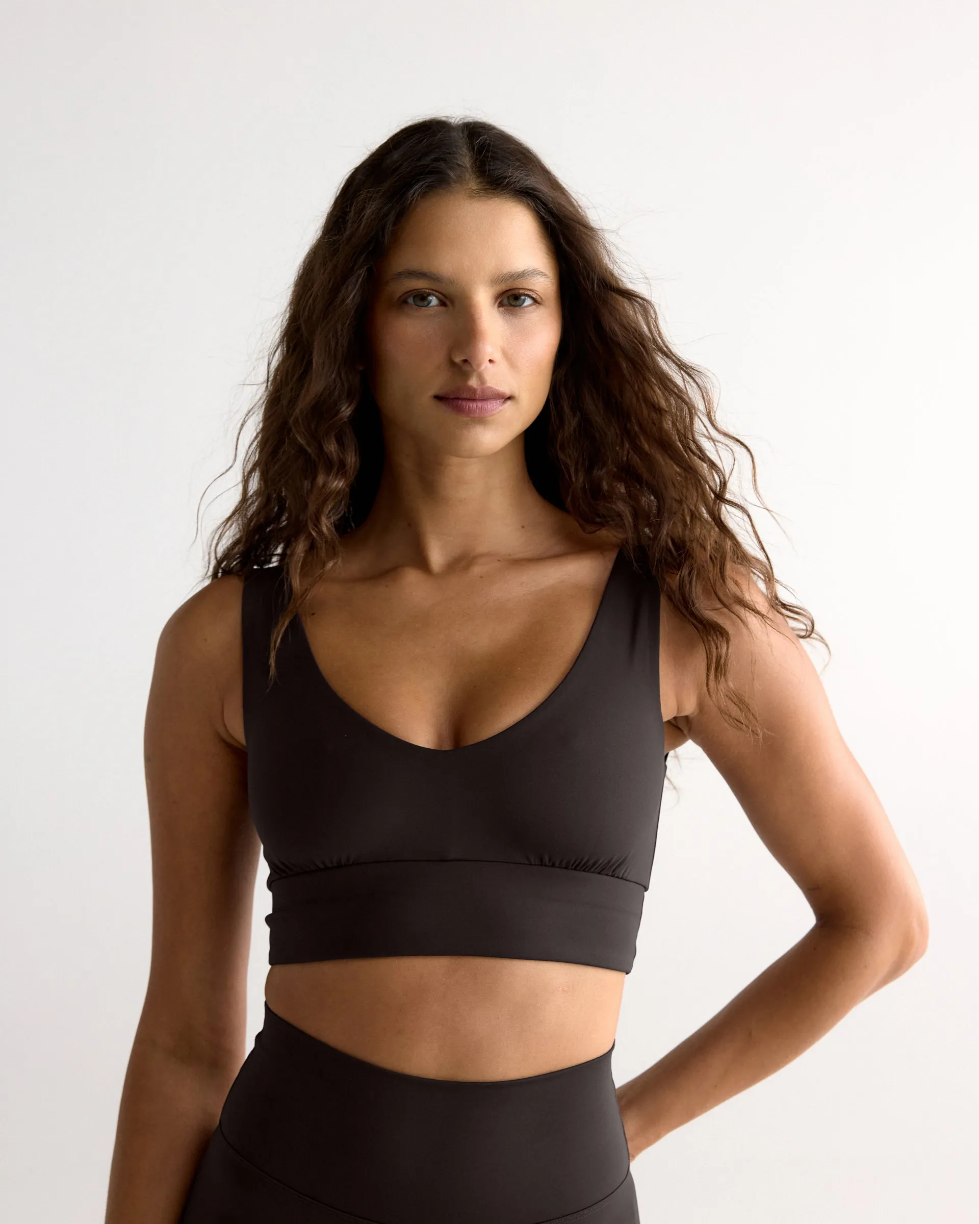 Ultimate V Neck Bra - Coffee Bean sold by Adanola product image thumbnail 2