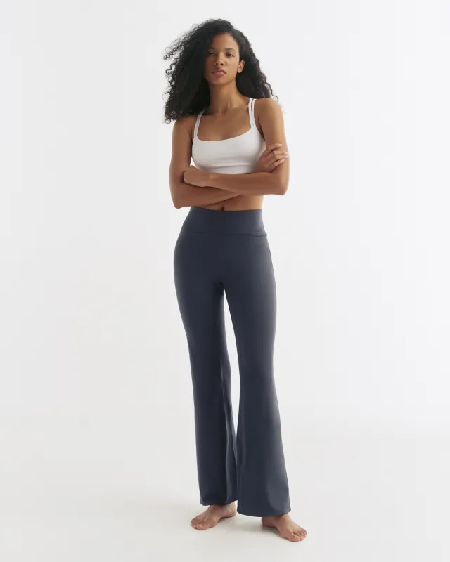 Flared Yoga Pant - Midnight Blue made by Adanola