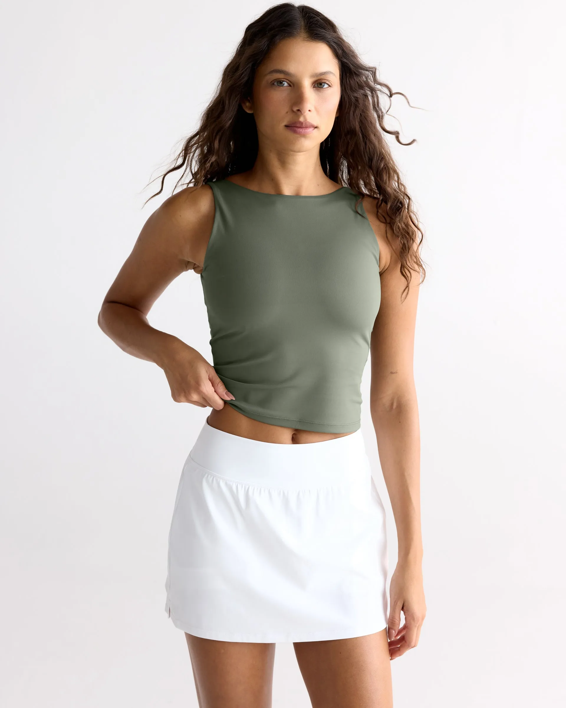 Ultimate Mini Skirt - White sold by Adanola