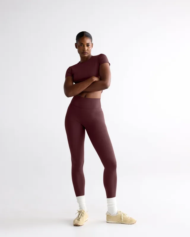 Ultimate Leggings - Mulberry Red made by Adanola