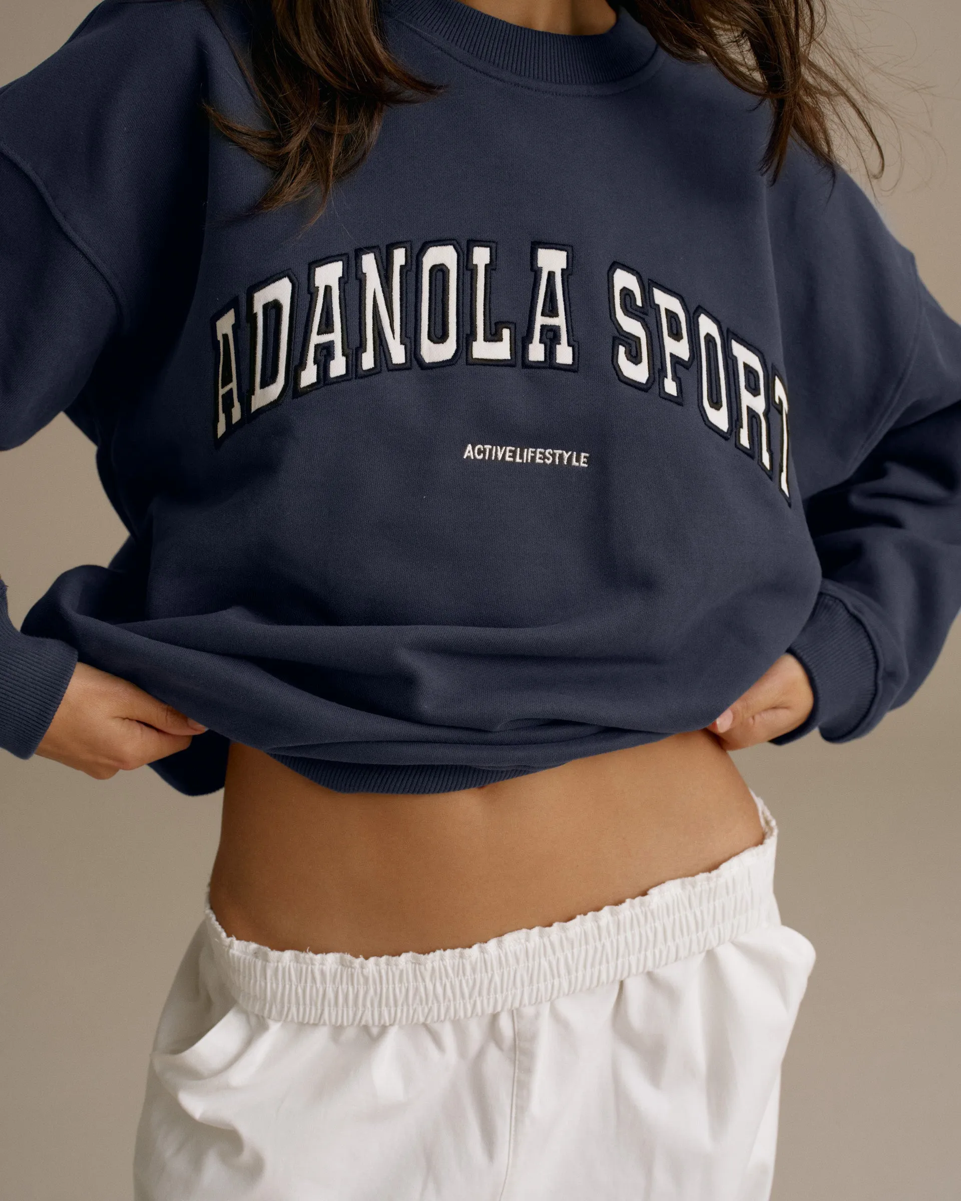 AS Oversized Sweatshirt - Washed Midnight Blue sold by Adanola product image thumbnail 3