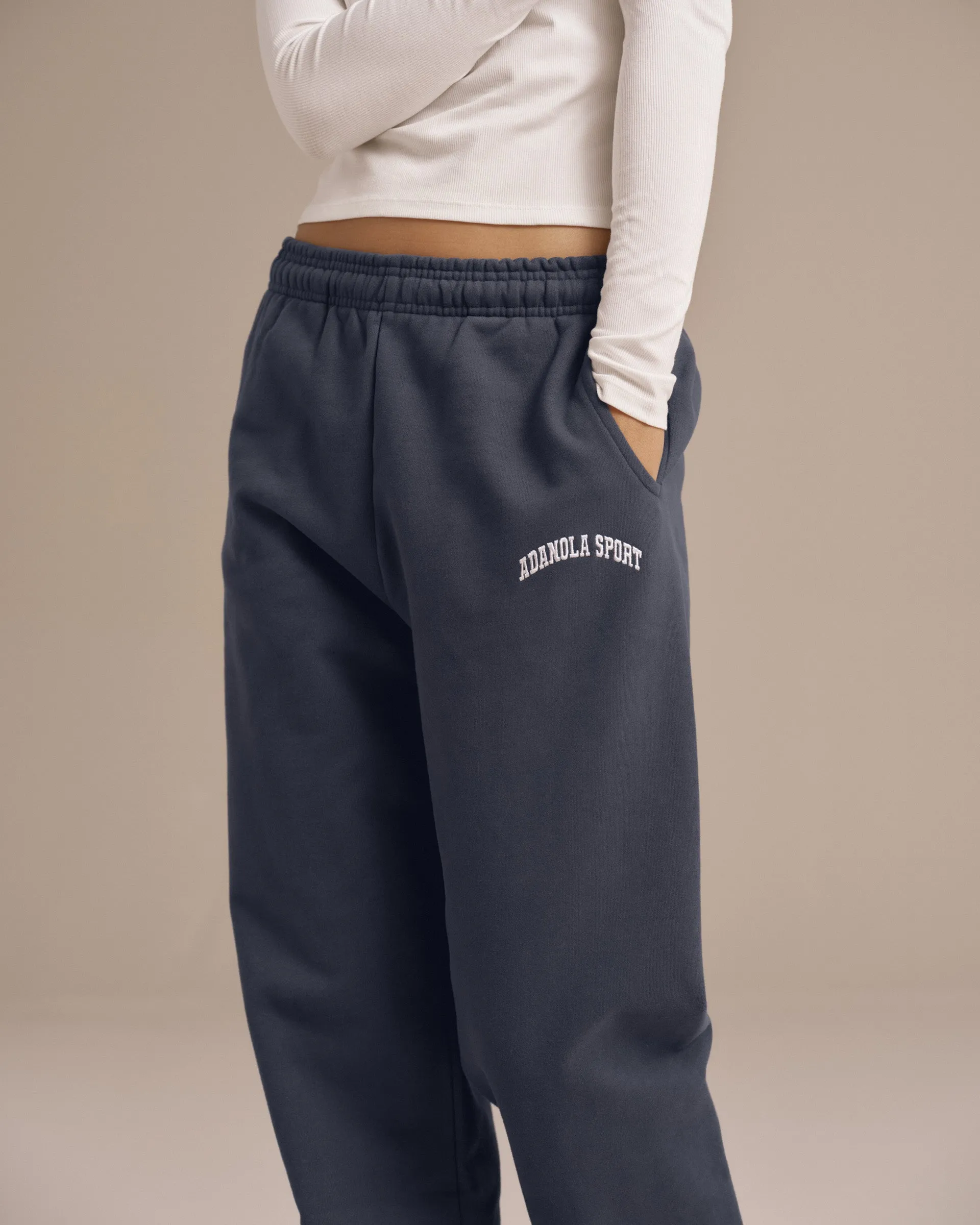 AS Sweatpants - Washed Midnight Blue sold by Adanola product image thumbnail 4
