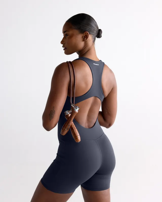 Ultimate V-Neck Romper - Midnight Blue made by Adanola