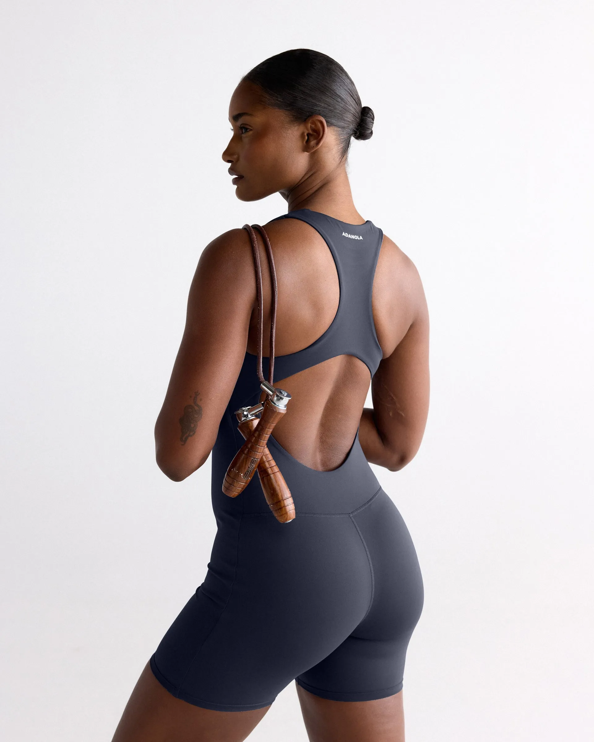 Ultimate V-Neck Romper - Midnight Blue sold by Adanola