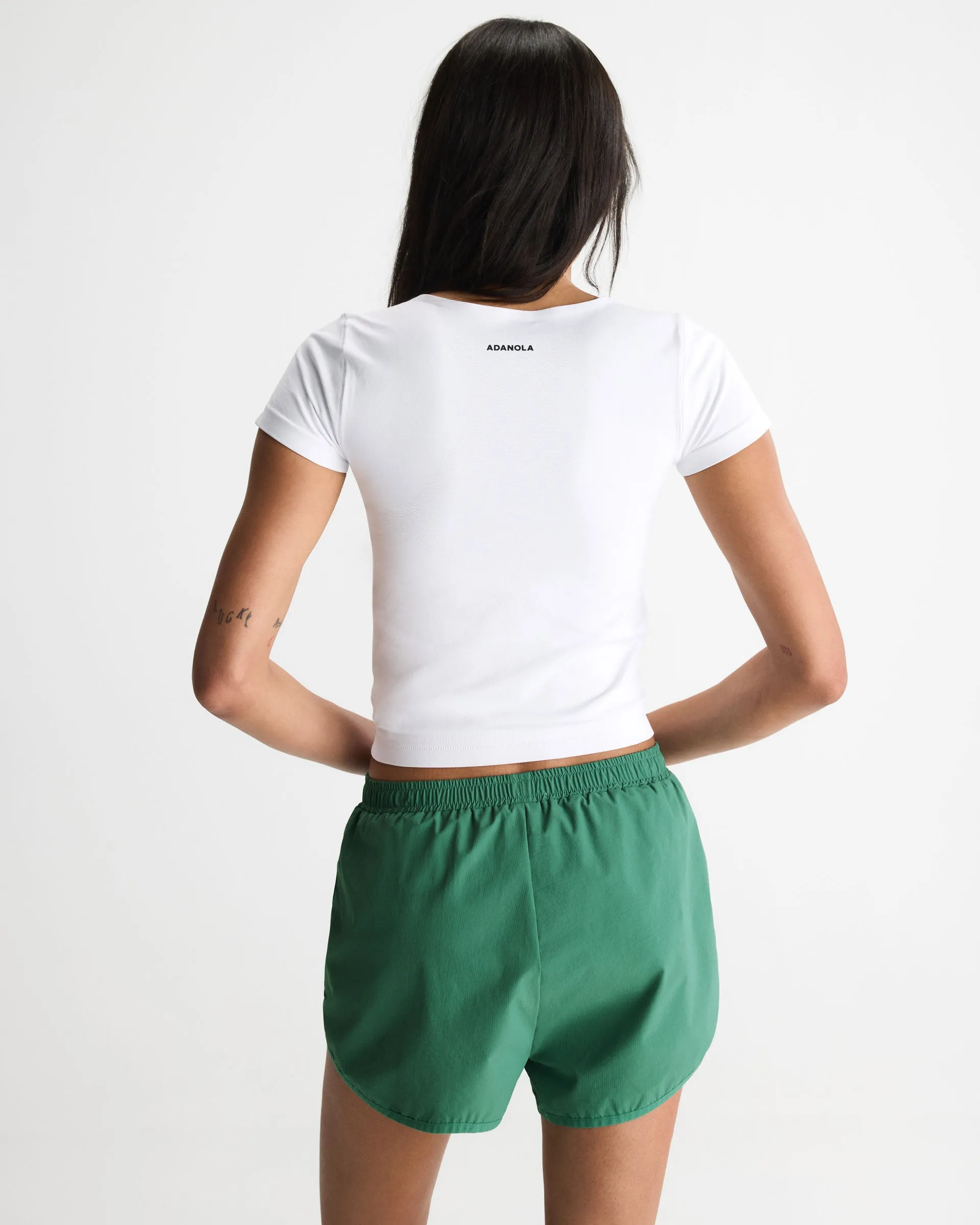 Seamless Short Sleeve Top - White sold by Adanola product image thumbnail 2
