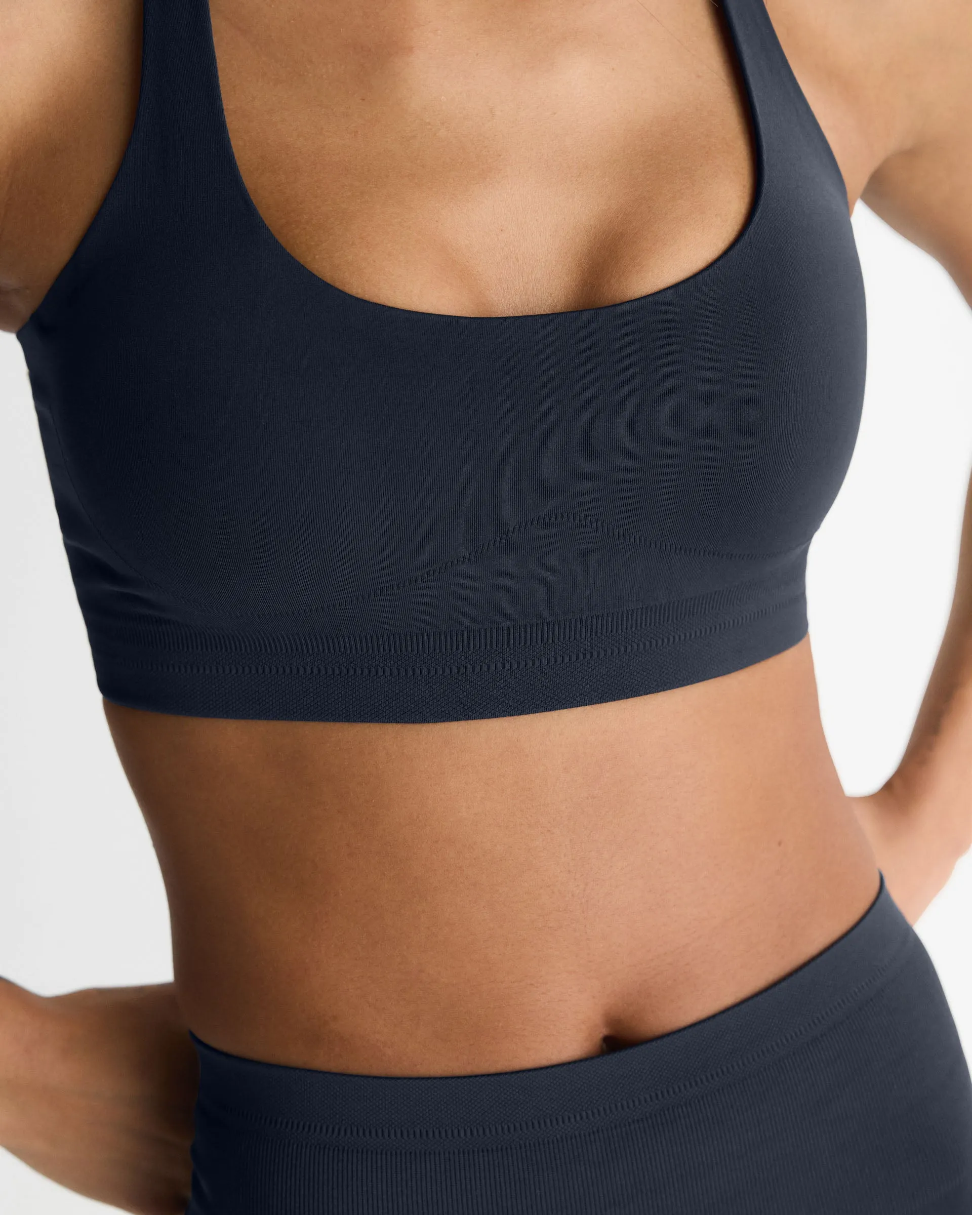 Seamless Racer Back Bra - Midnight Blue sold by Adanola product image thumbnail 3