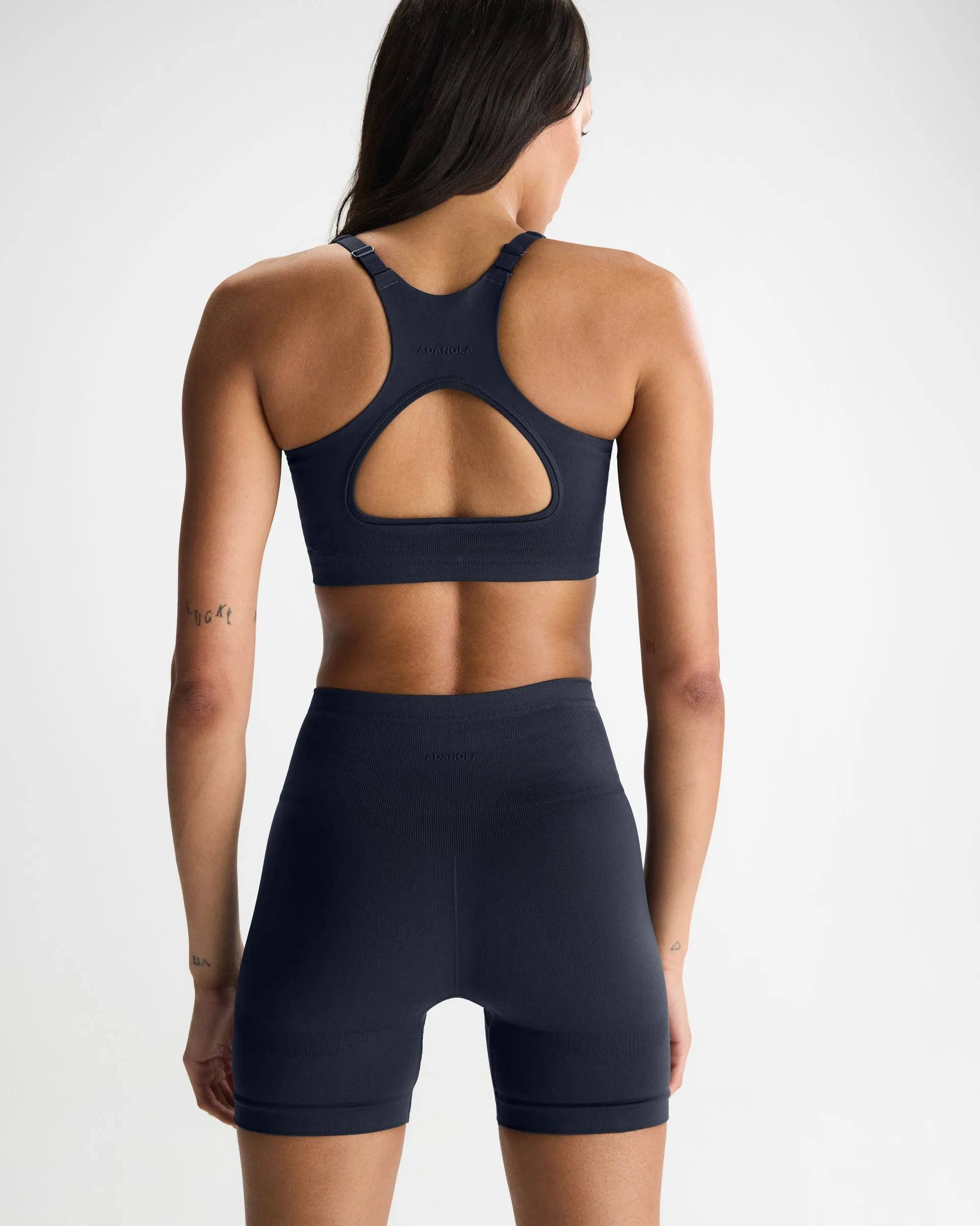 Seamless Racer Back Bra - Midnight Blue sold by Adanola product image thumbnail 2
