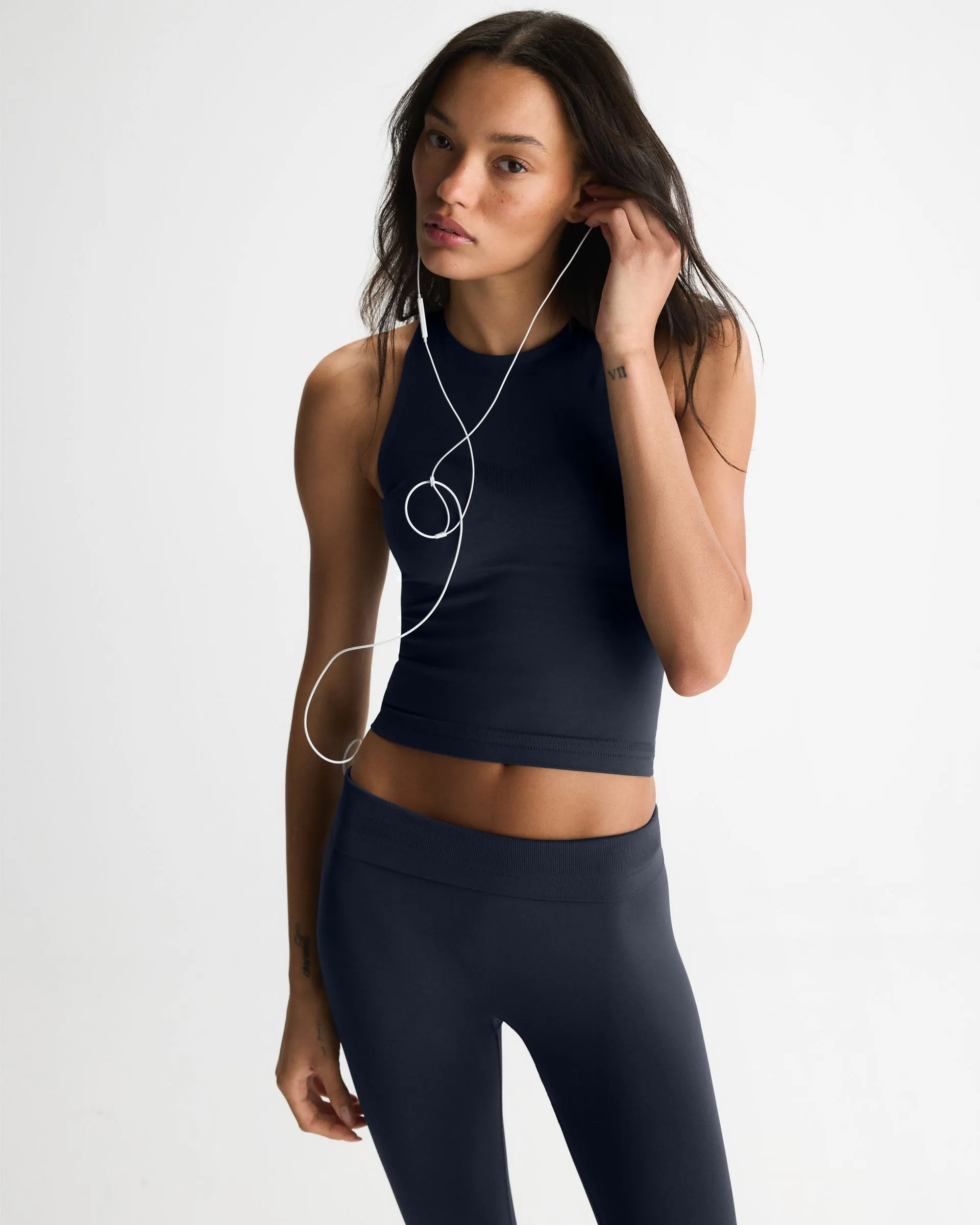 Seamless Racer Tank - Midnight Blue sold by Adanola product image thumbnail 4