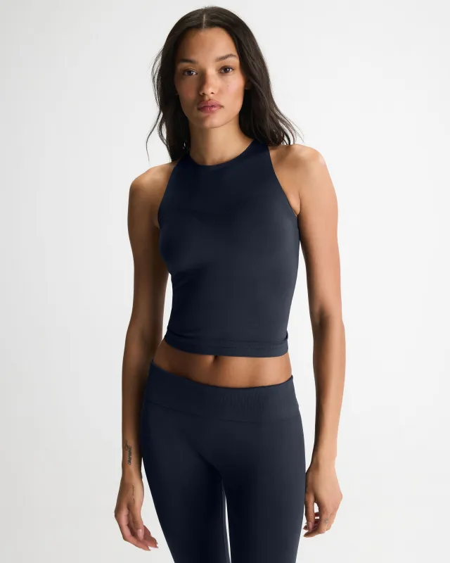 Seamless Racer Tank - Midnight Blue made by Adanola