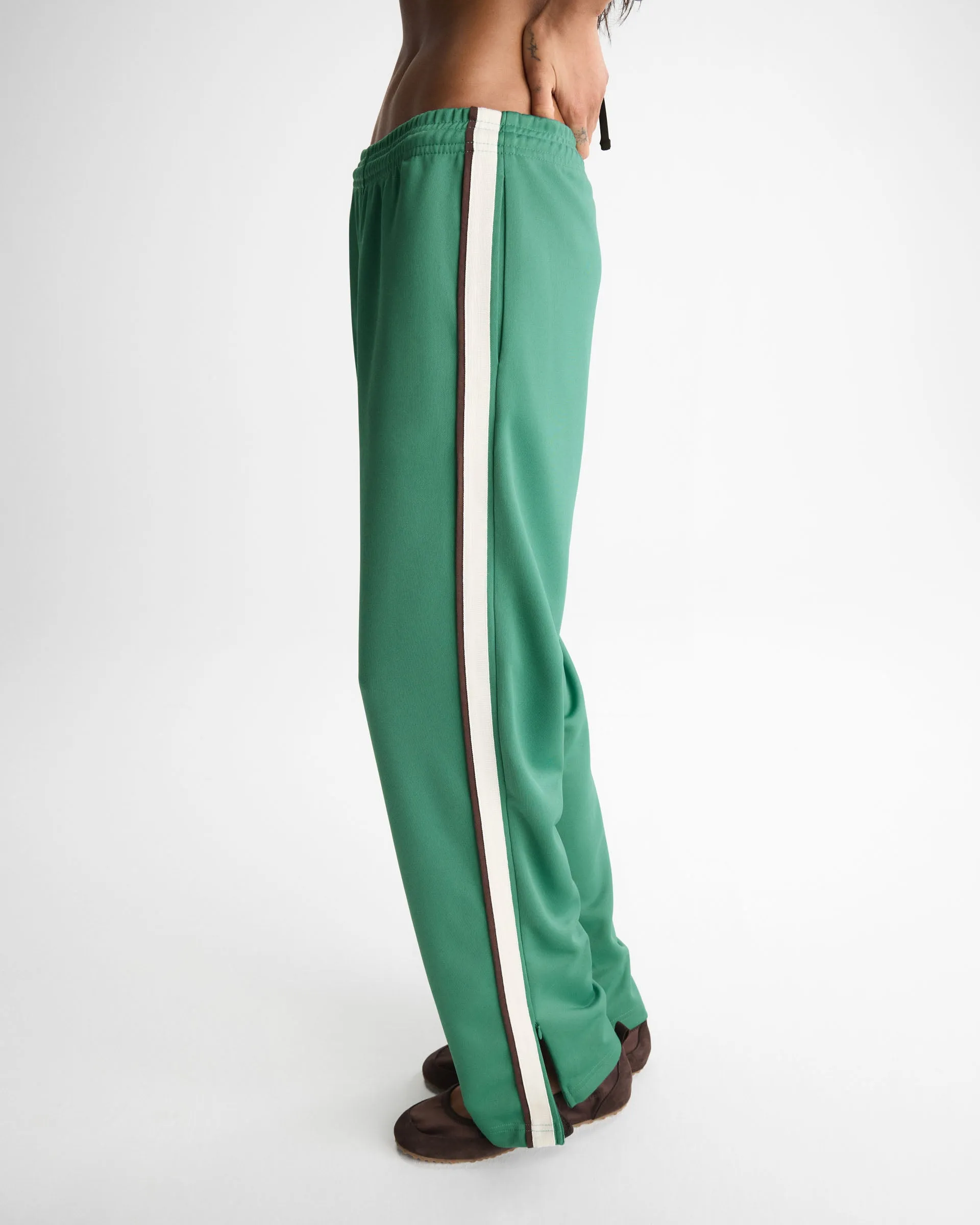 Side Stripe Track Pants - Eucalyptus Green sold by Adanola product image thumbnail 3