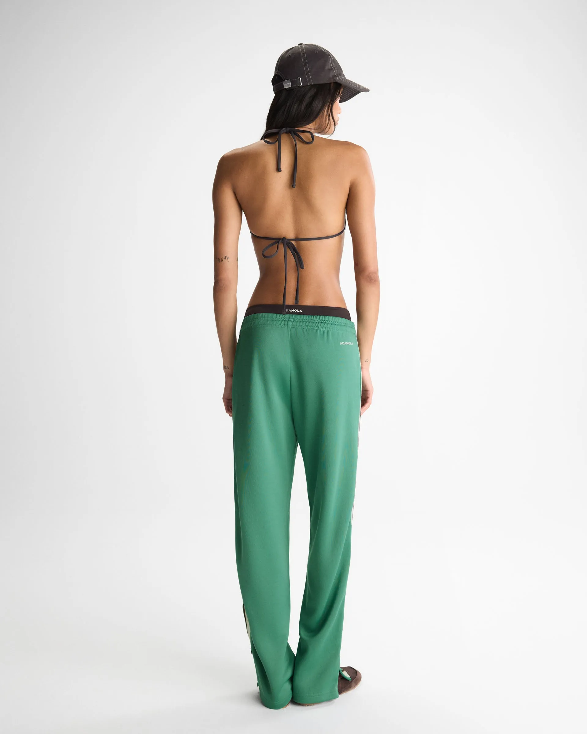 Side Stripe Track Pants - Eucalyptus Green sold by Adanola product image thumbnail 2