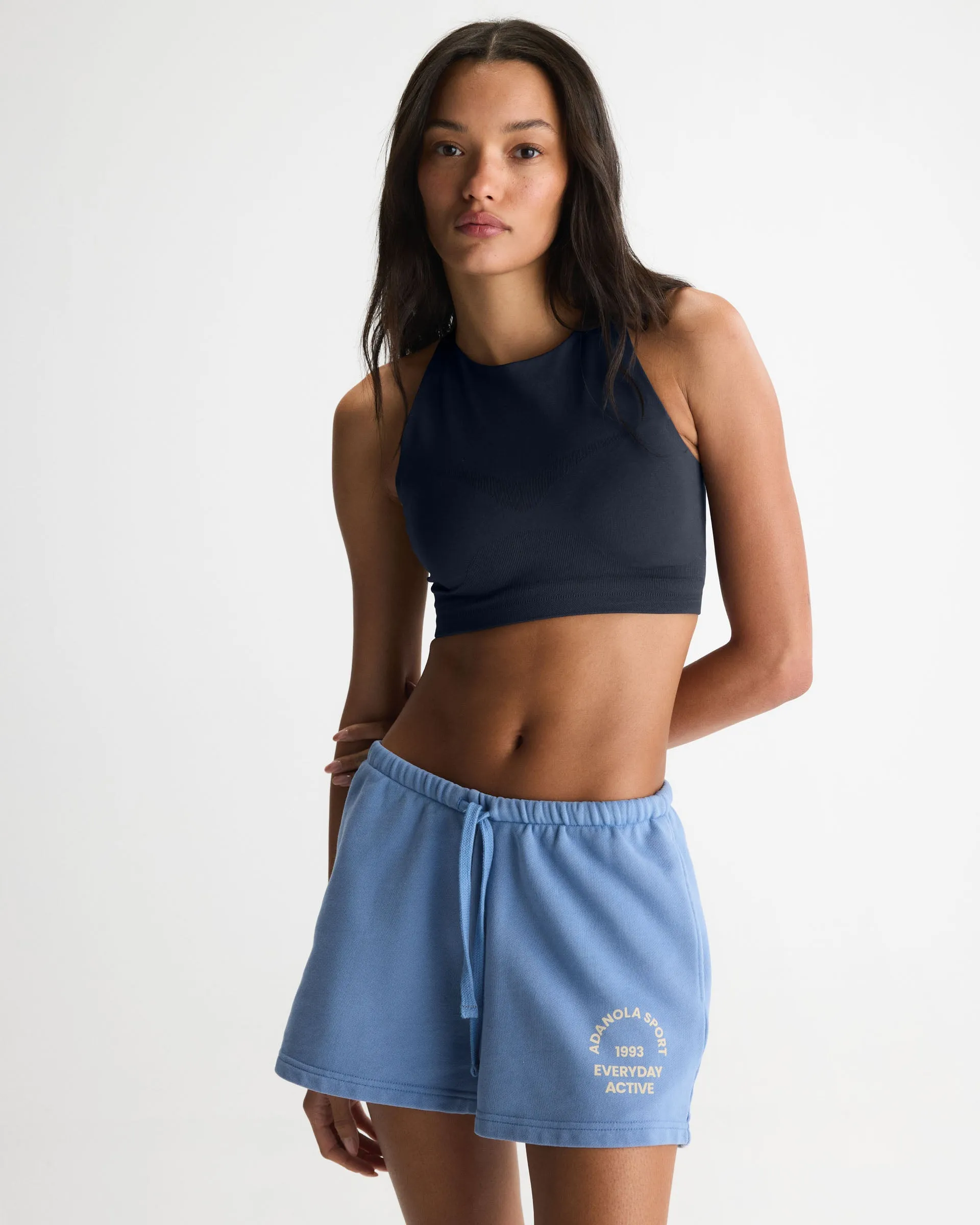 Everyday Active Washed Sweat Shorts - Blossom Blue/Buttercream sold by Adanola product image thumbnail 4