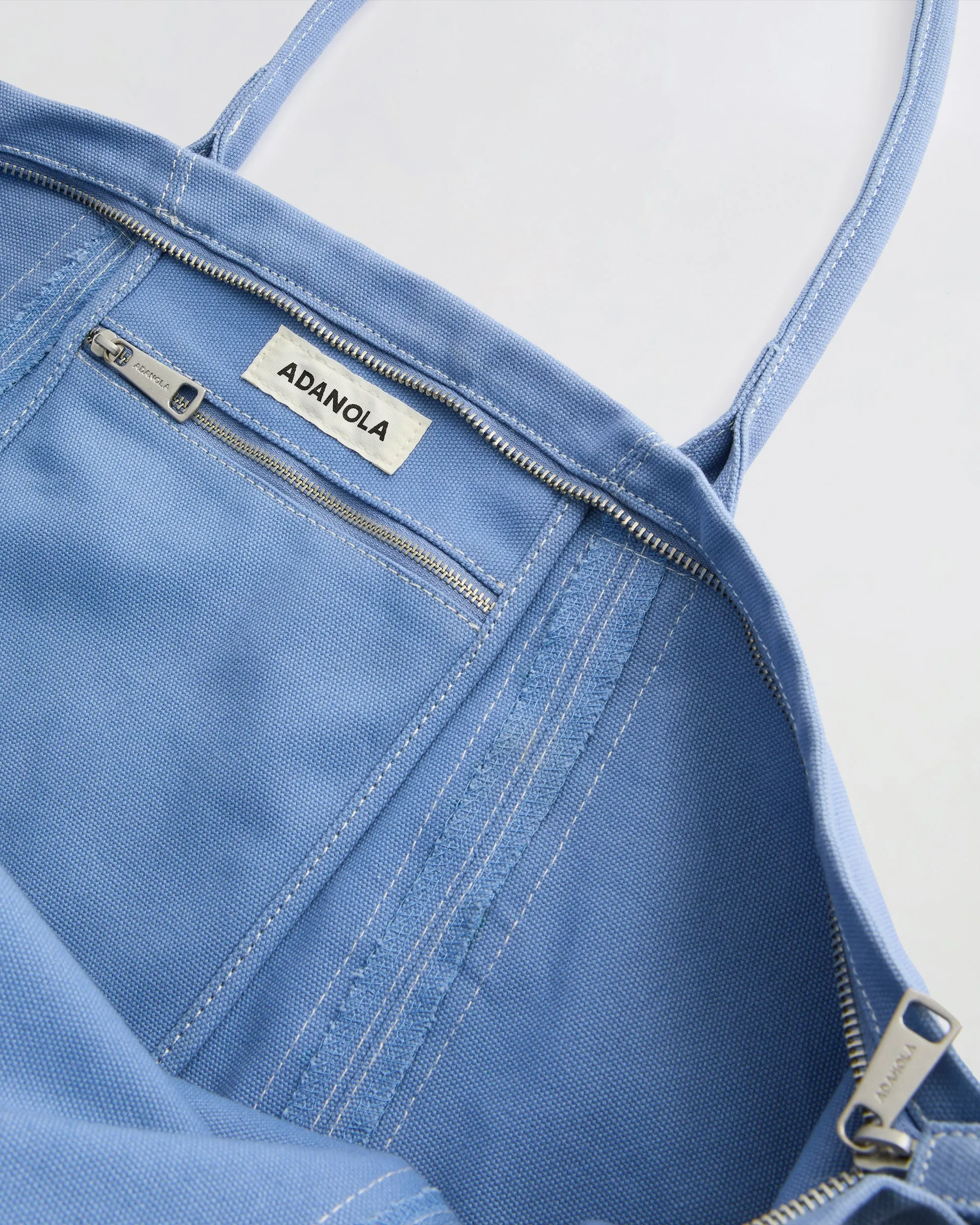 Heavy Canvas Washed Tote Bag - Blossom Blue sold by Adanola product image thumbnail 5