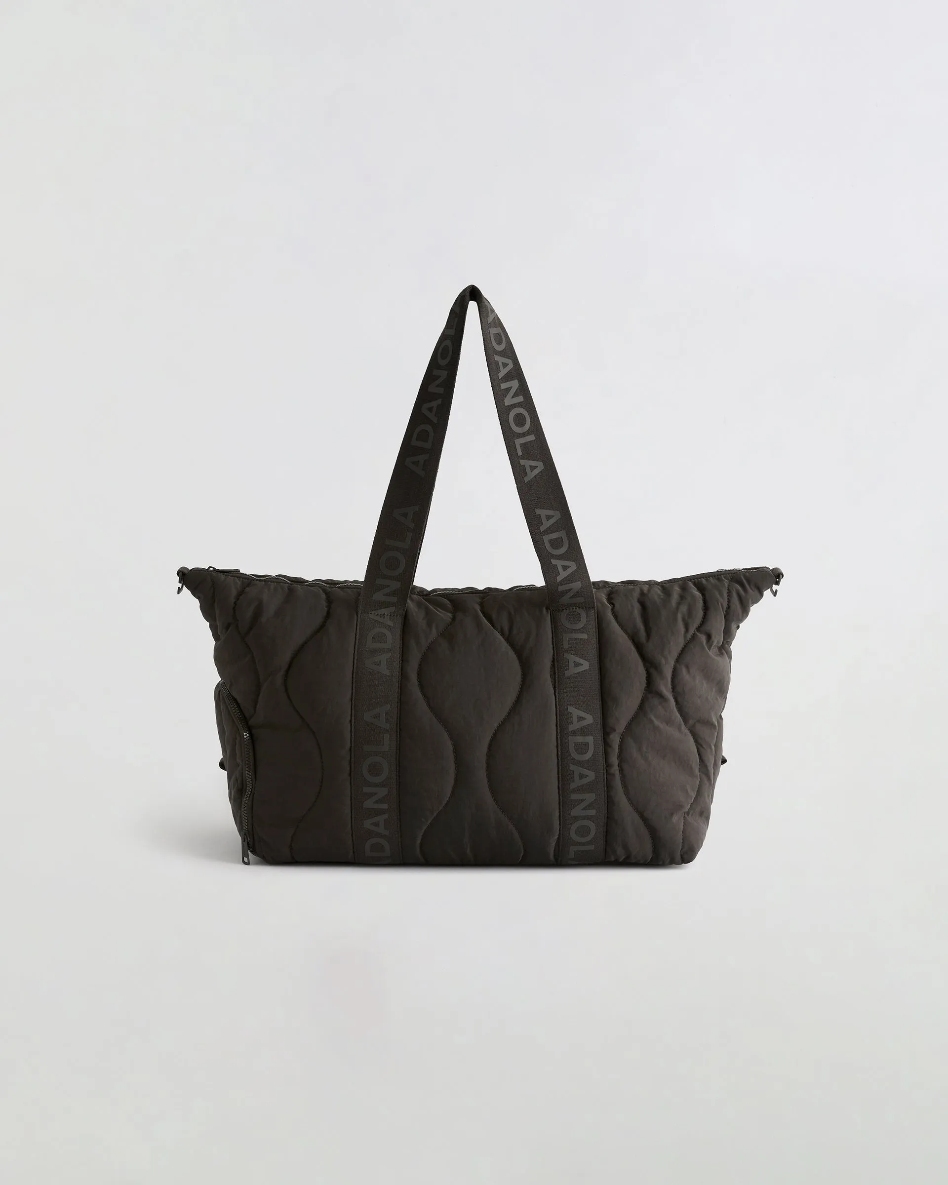 Quilted Nylon Duffle Bag - Coffee Bean sold by Adanola product image thumbnail 4