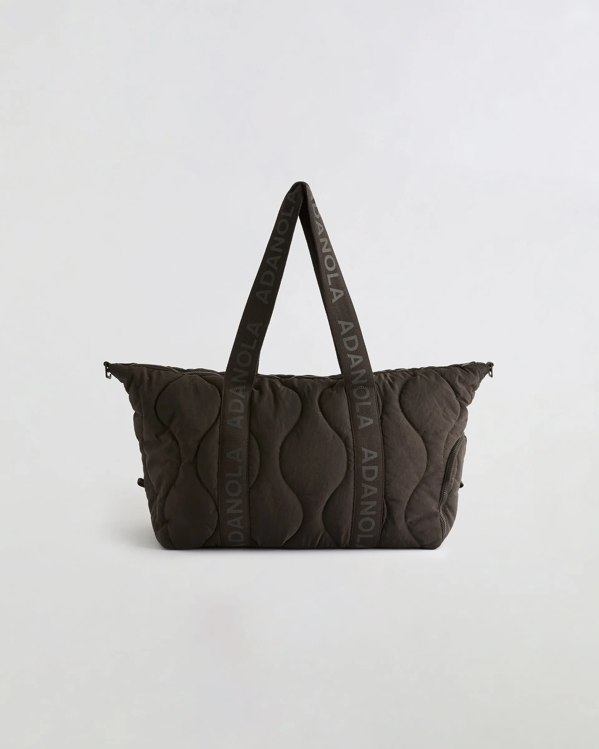 Quilted Nylon Duffle Bag - Coffee Bean sold by Adanola product image thumbnail 5