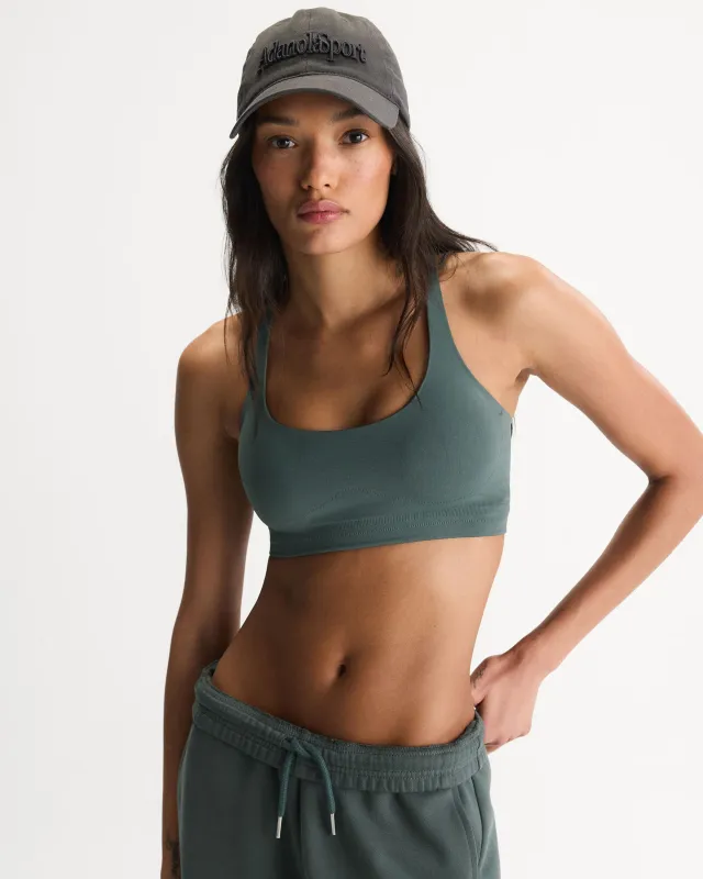 Seamless Racer Back Bra - Sea Green made by Adanola