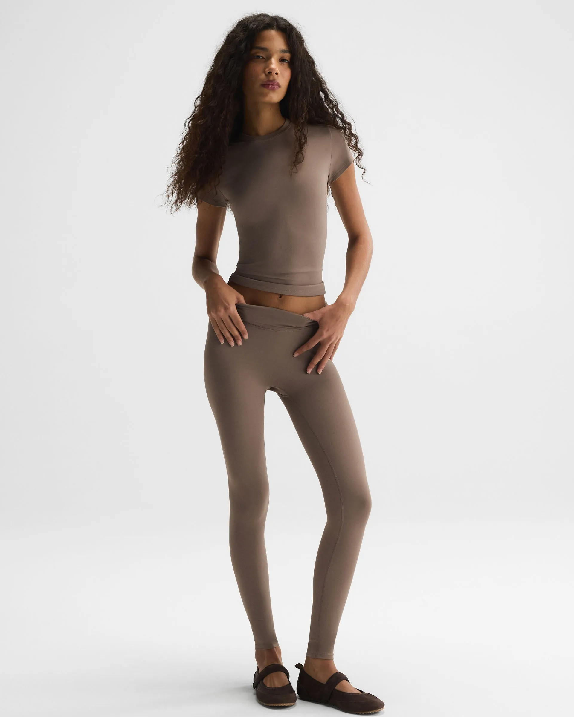 Ultimate Leggings - Dusty Brown sold by Adanola
