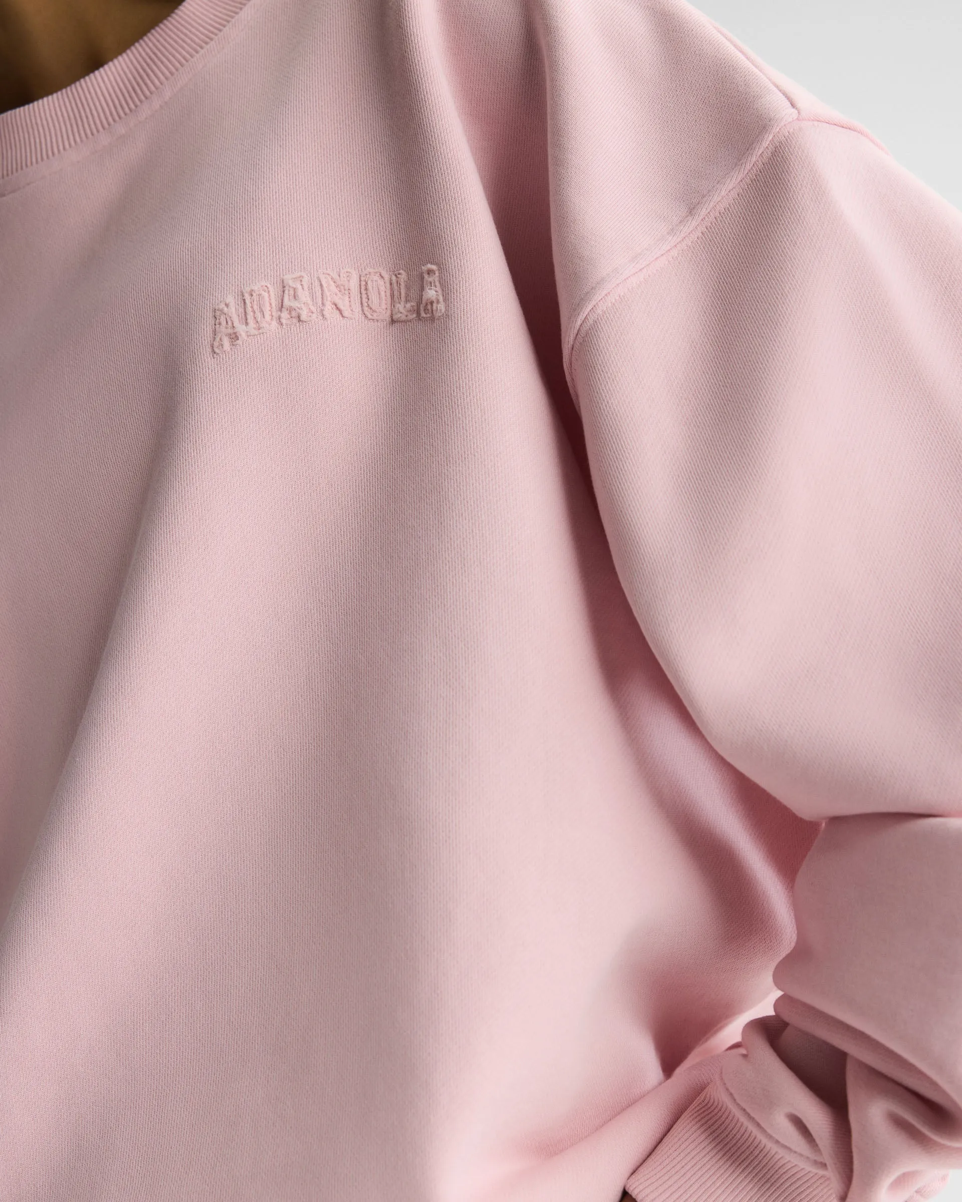 Varsity Applique Washed Oversized Sweatshirt - Soft Pink sold by Adanola product image thumbnail 2