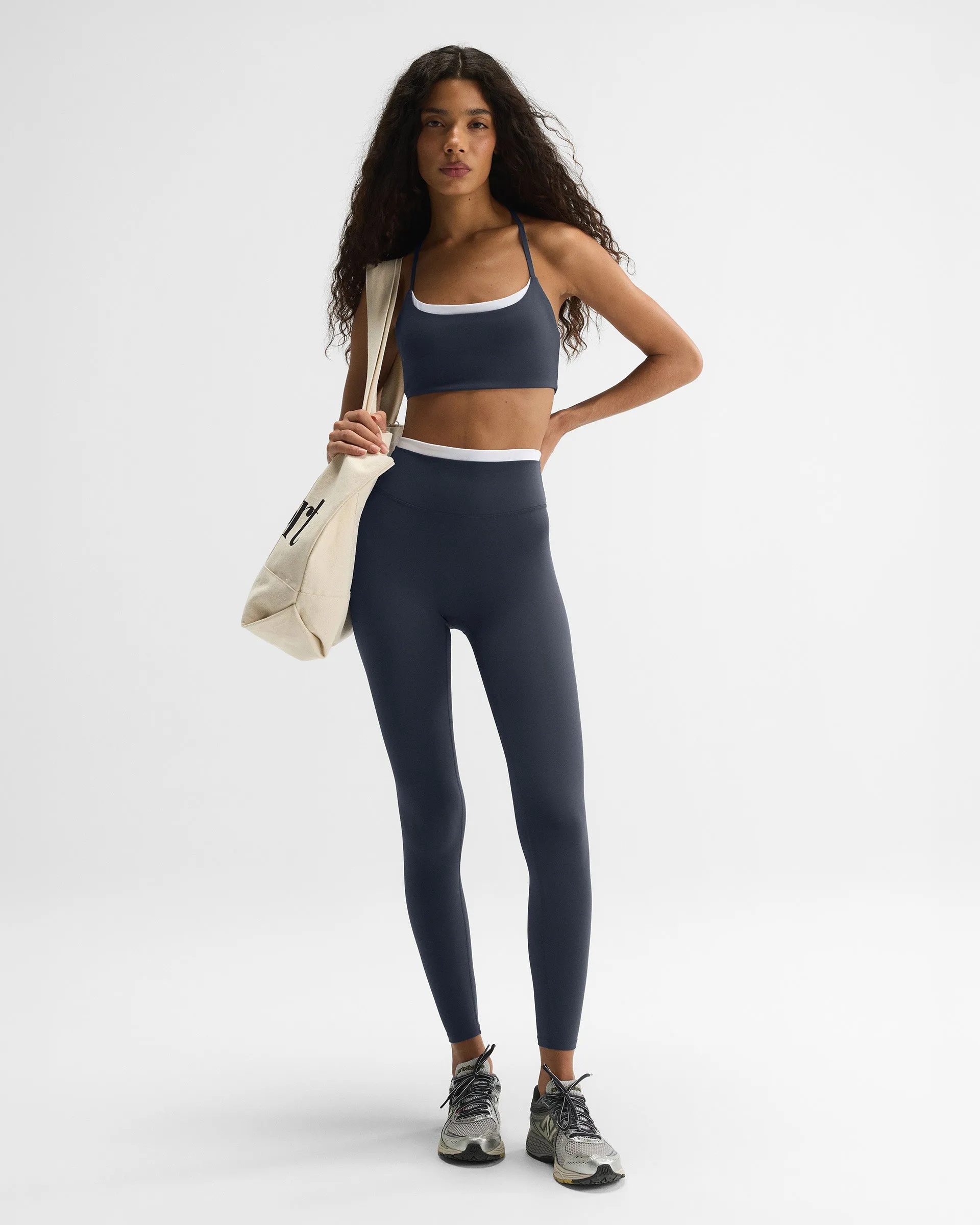 Ultimate Double Layer Leggings - Midnight Blue/White sold by Adanola product image thumbnail 5