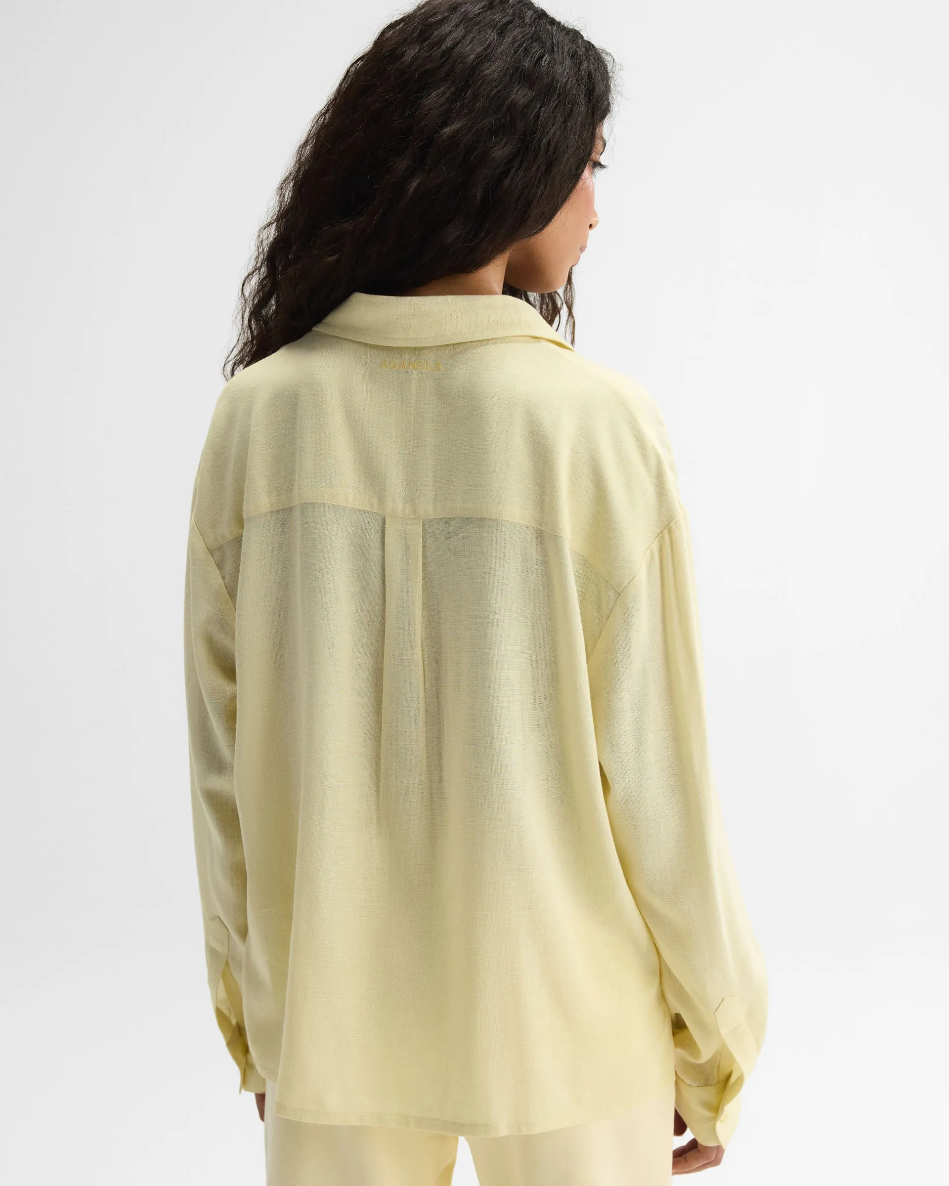 Linen Blend Shirt - Buttercream sold by Adanola product image thumbnail 2